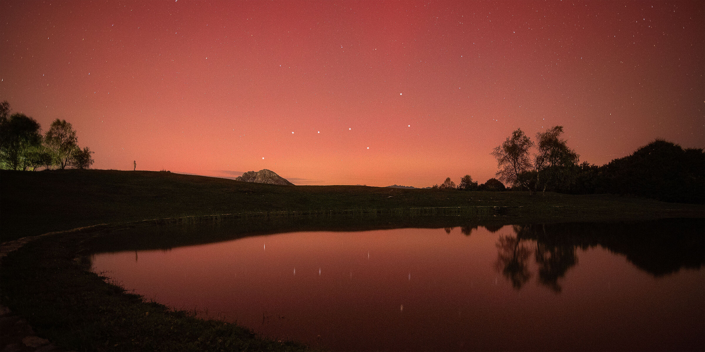 Northern Lights on Pertus Pond 2