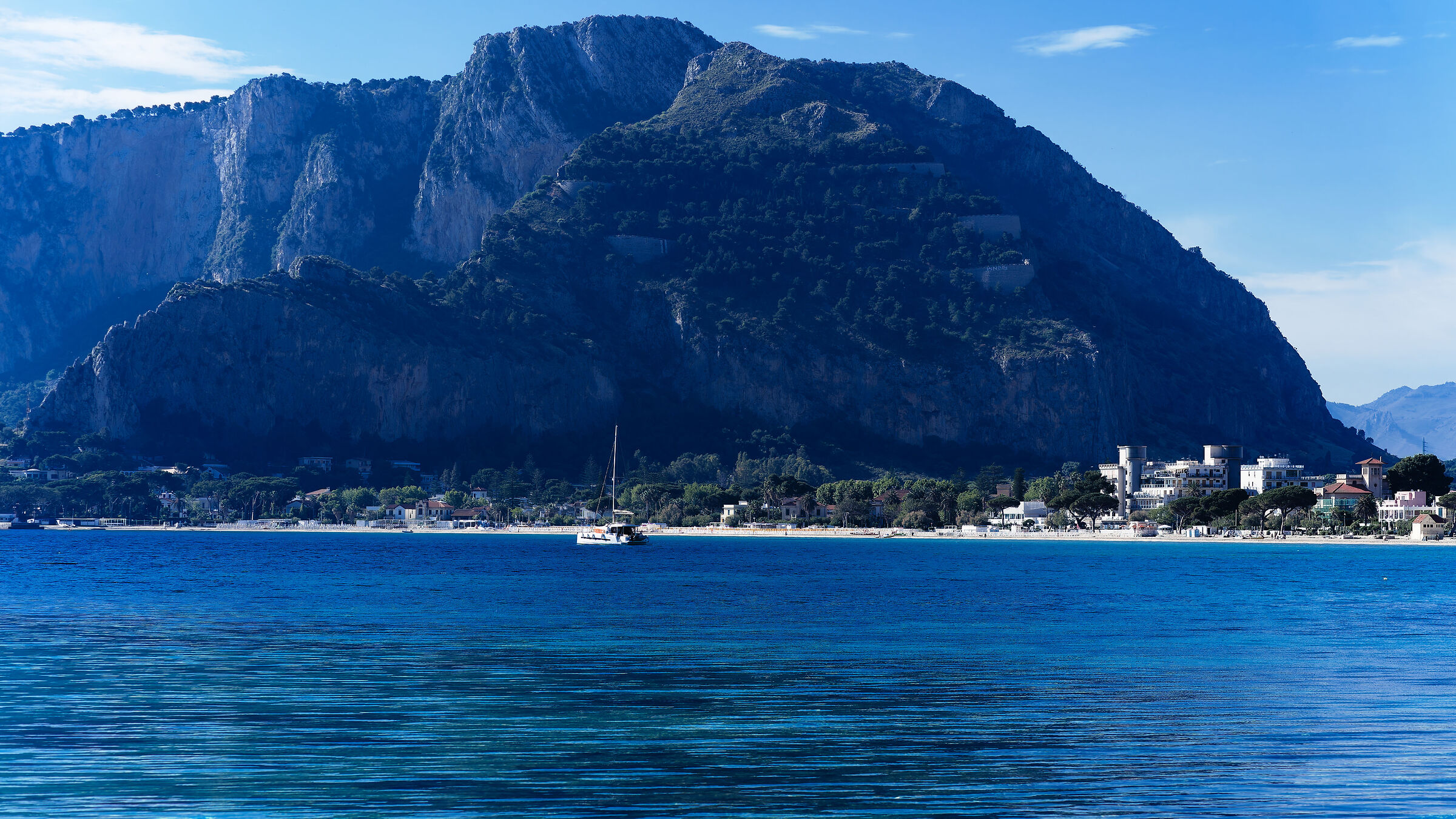 Mondello - the Beach and Monte Pellegrino