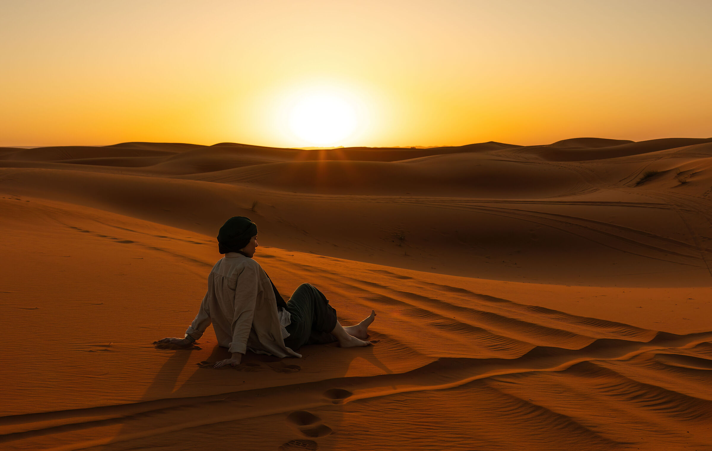 Sunrise at Erg Chebbi