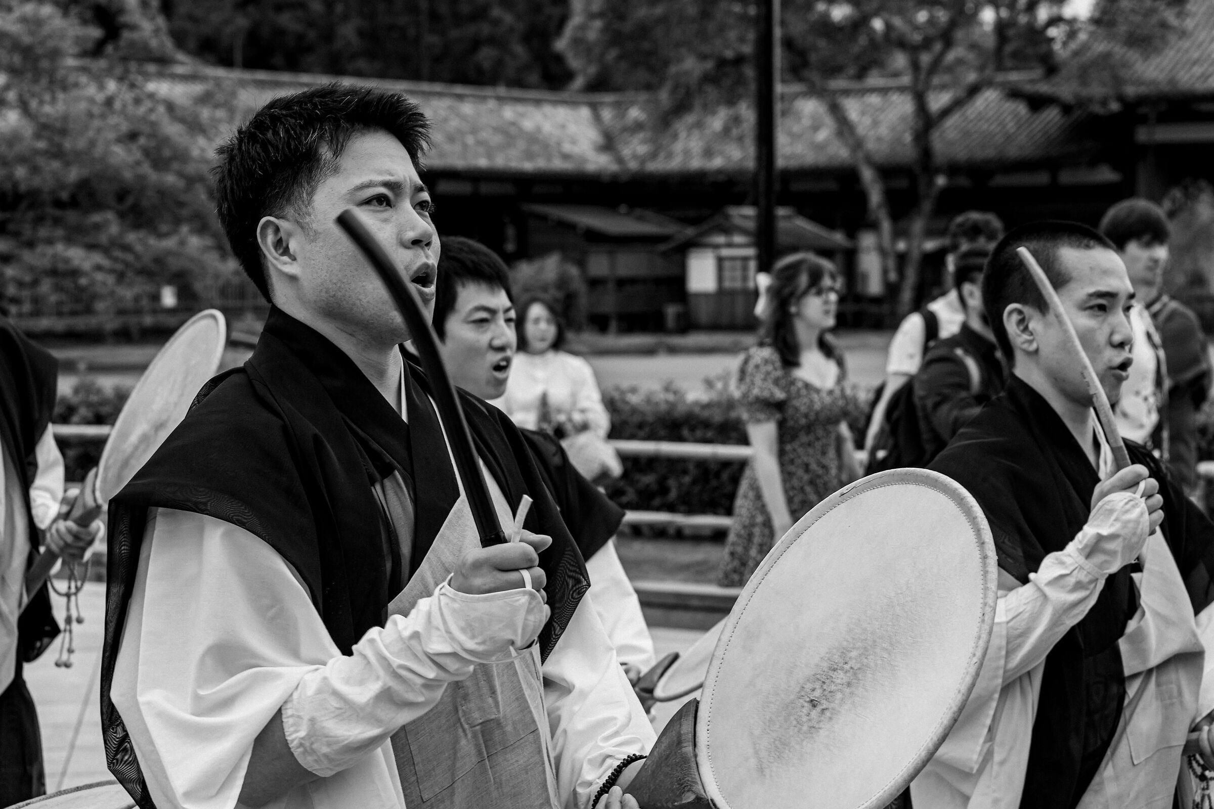 Buddhist monks during a parade