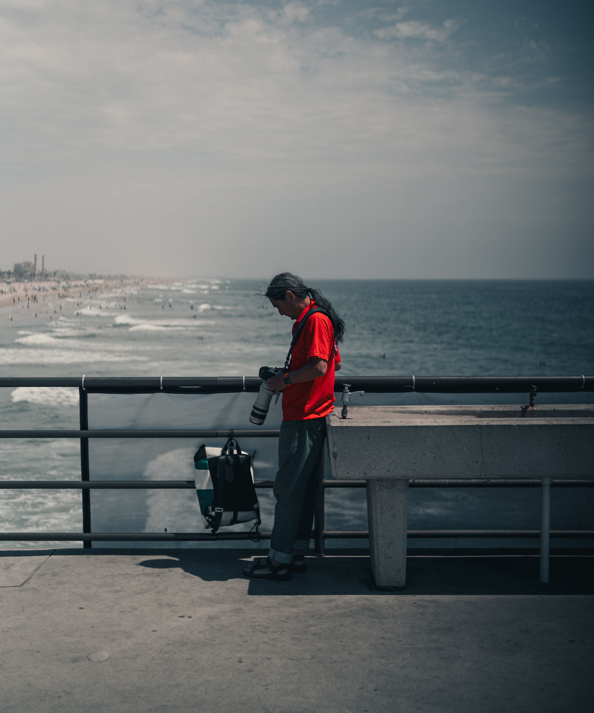 Photographer in action