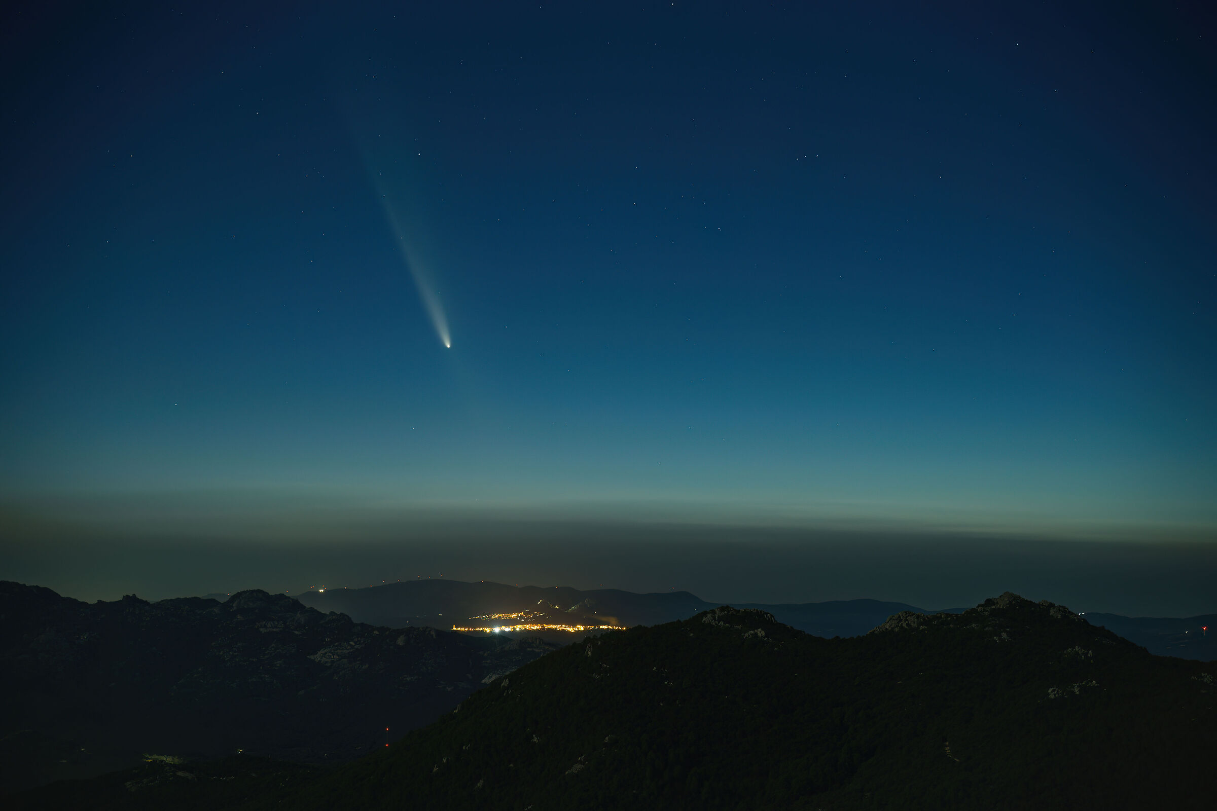 cometa c/2023 a 3 in  Gallura
