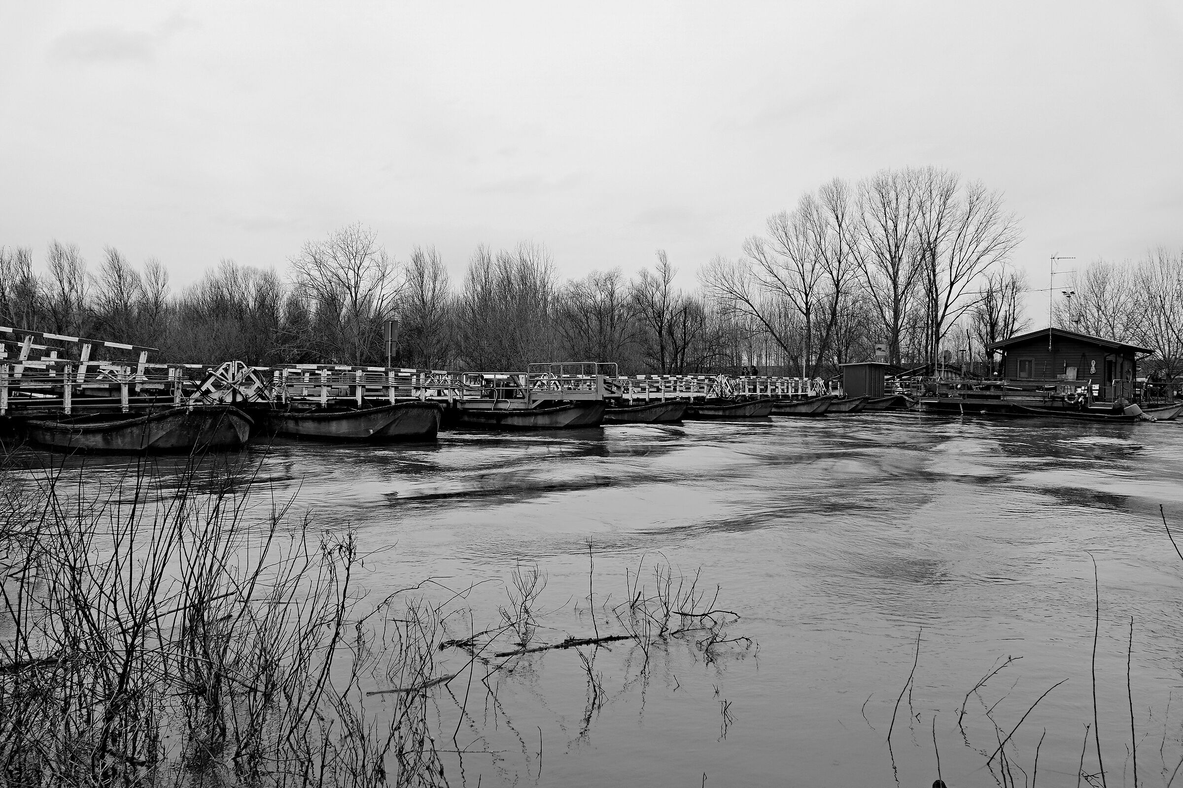 The bridge of boats