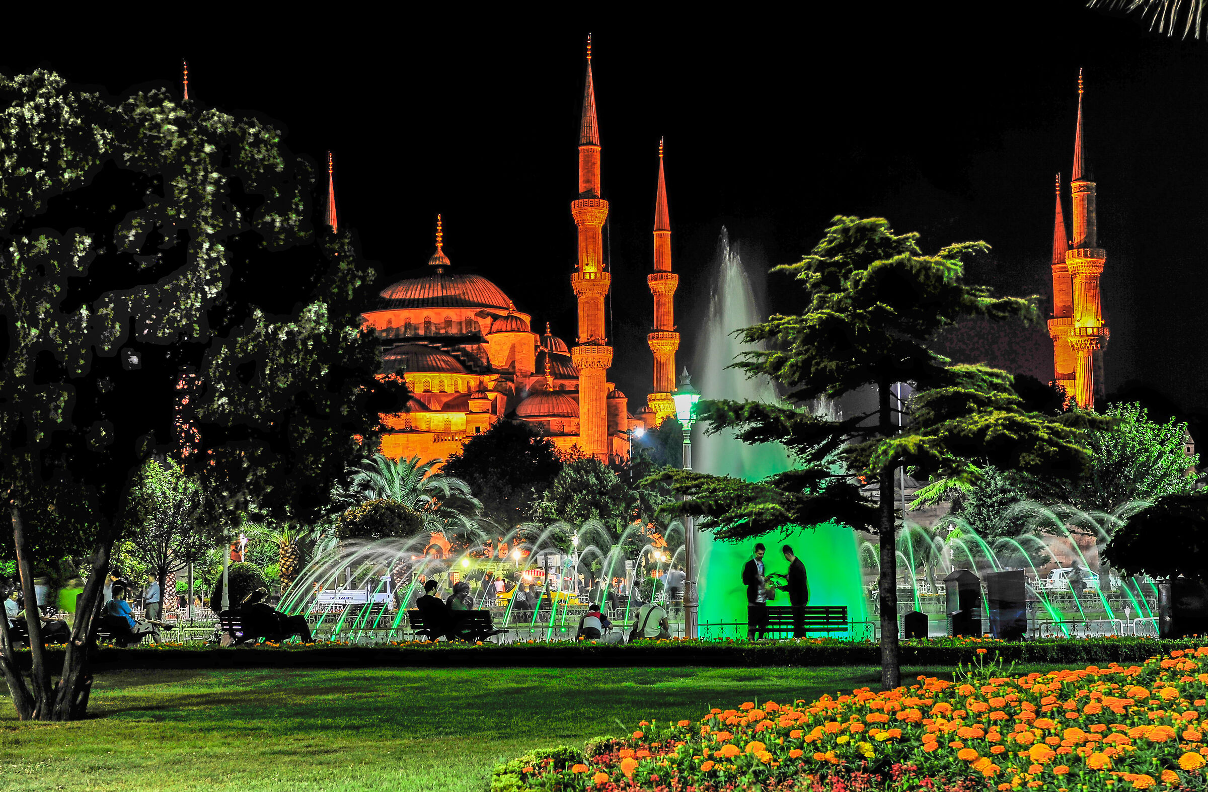 Istanbul-Sounds&Lights in front of St. Sophia