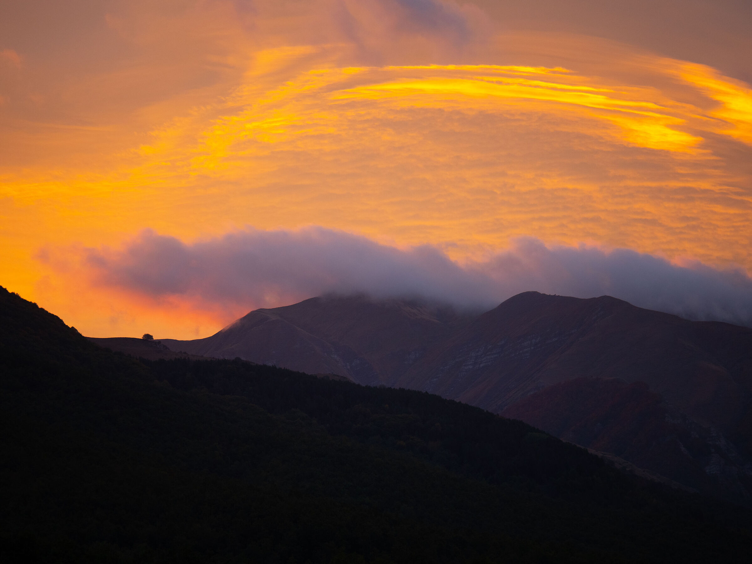 Alba sul Monte Gorzano.