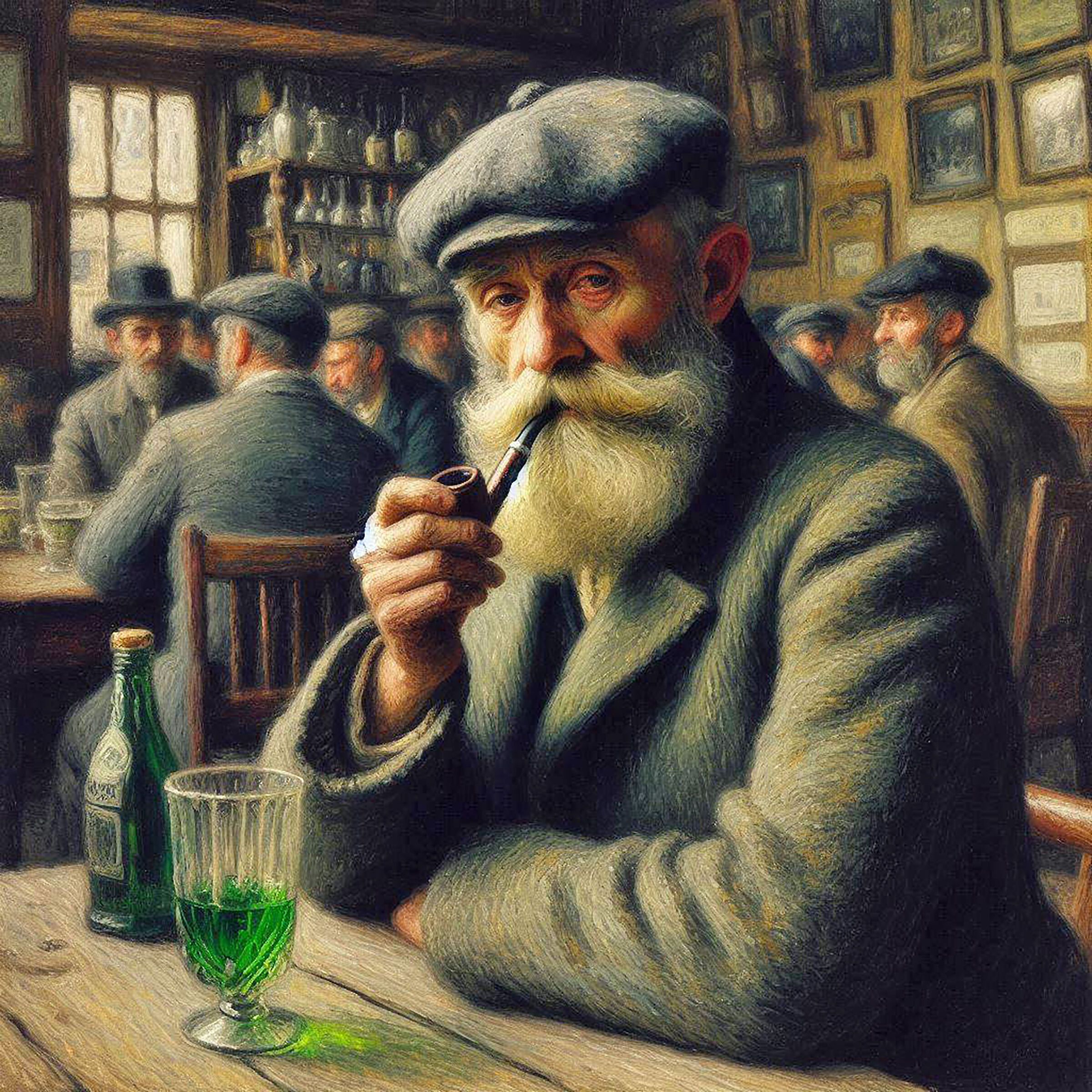 Il bevitore di assenzio, la fée verte, la fata verde.