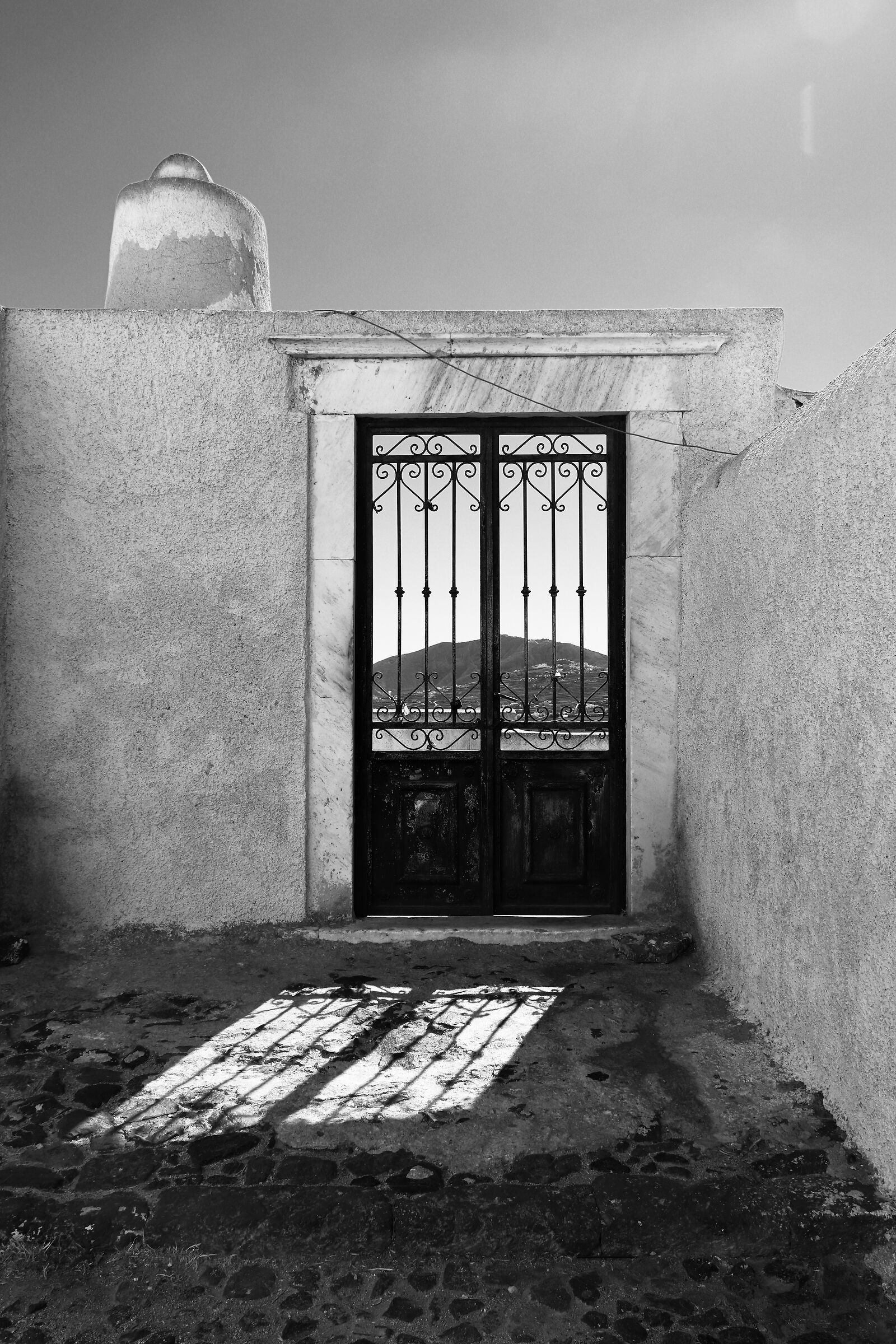 Reflection in Santorini