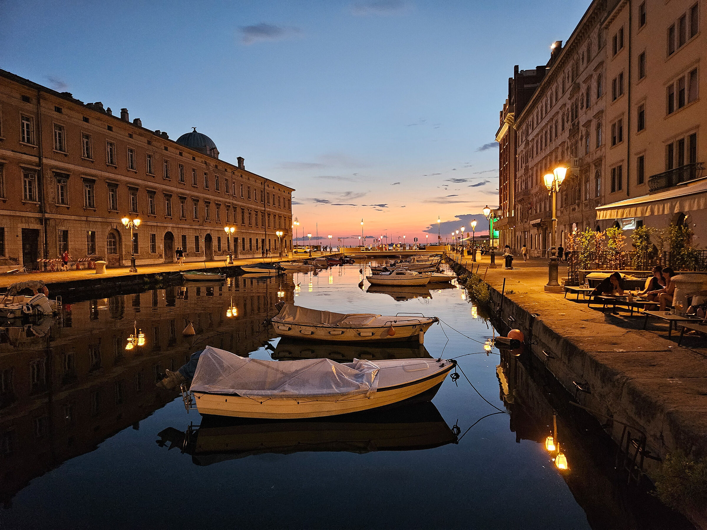Trieste at sunset