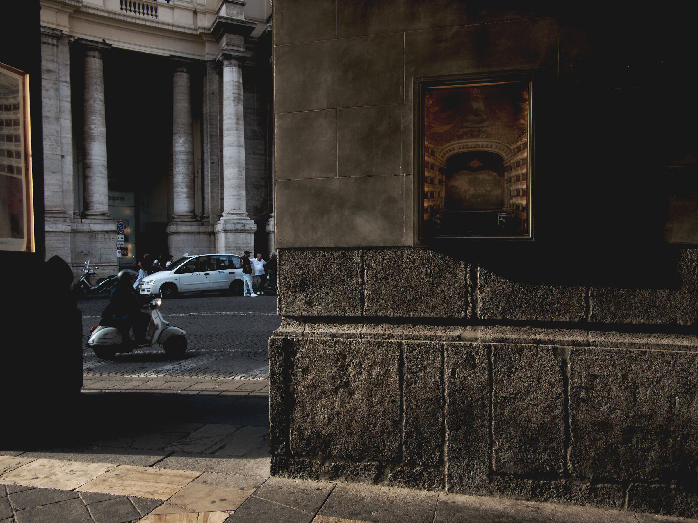 Naples, porticoes of the San Carlo.