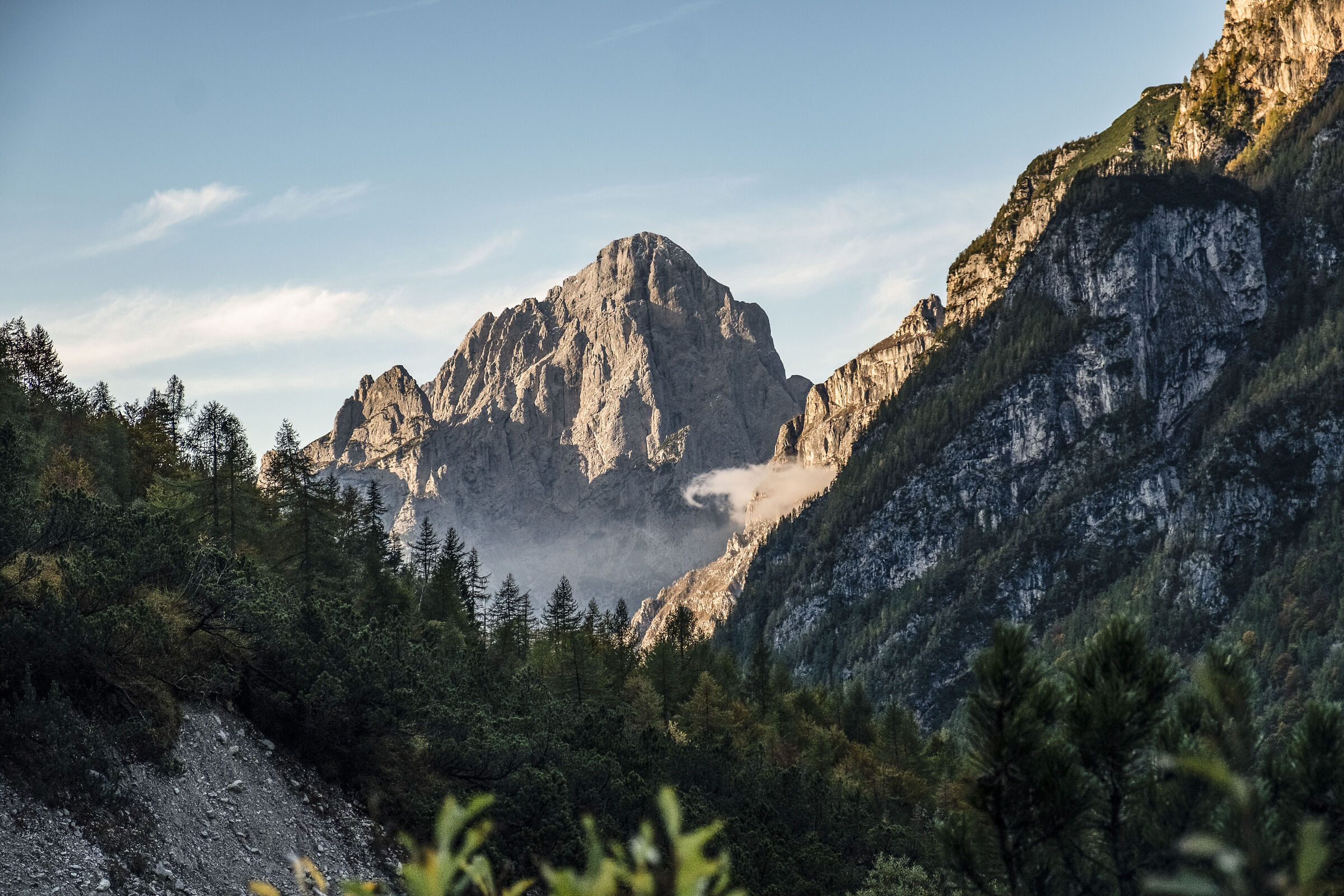 Towards the Vazzoler Val Corpassa