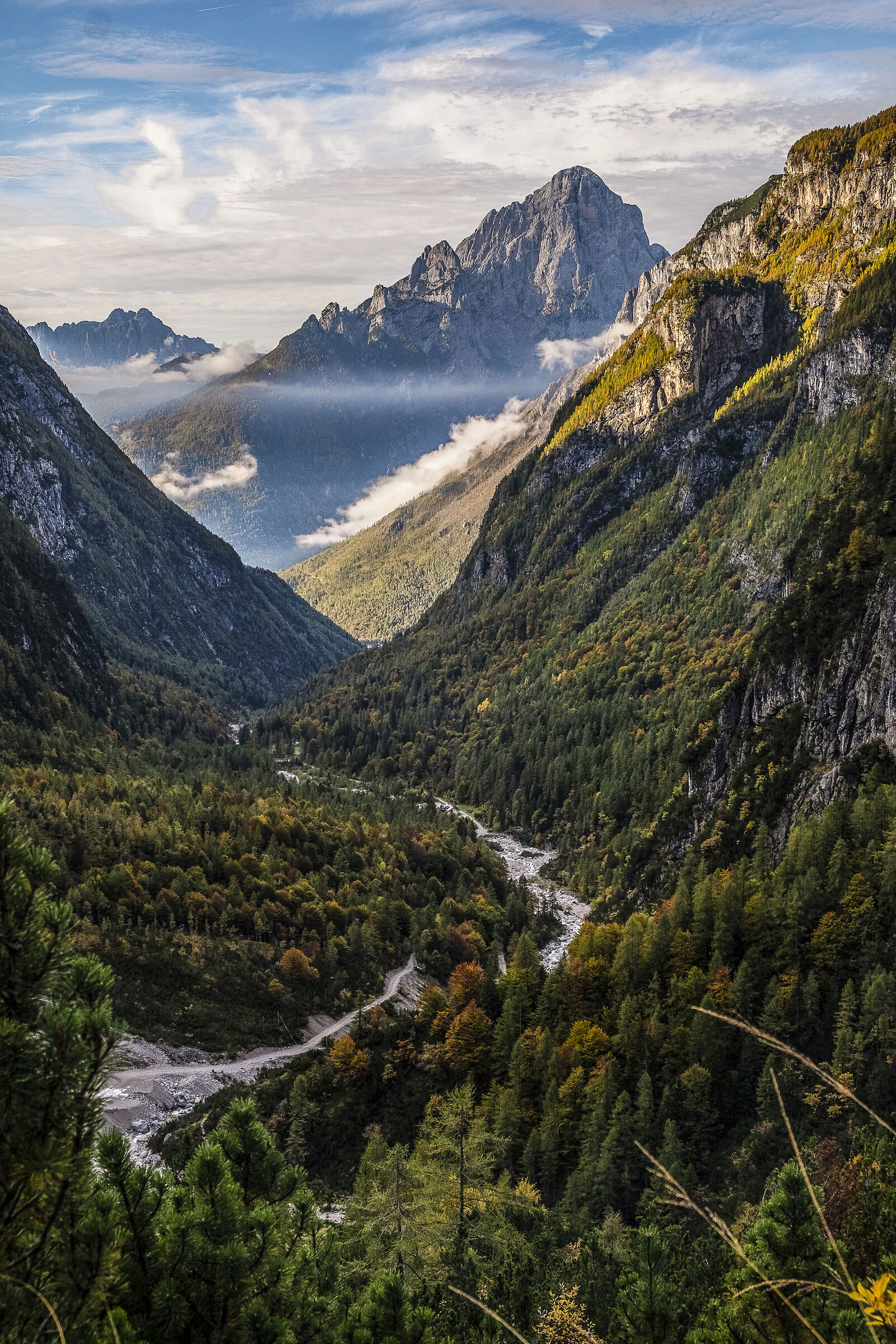 Val Corpassa al Mattino dall'alto