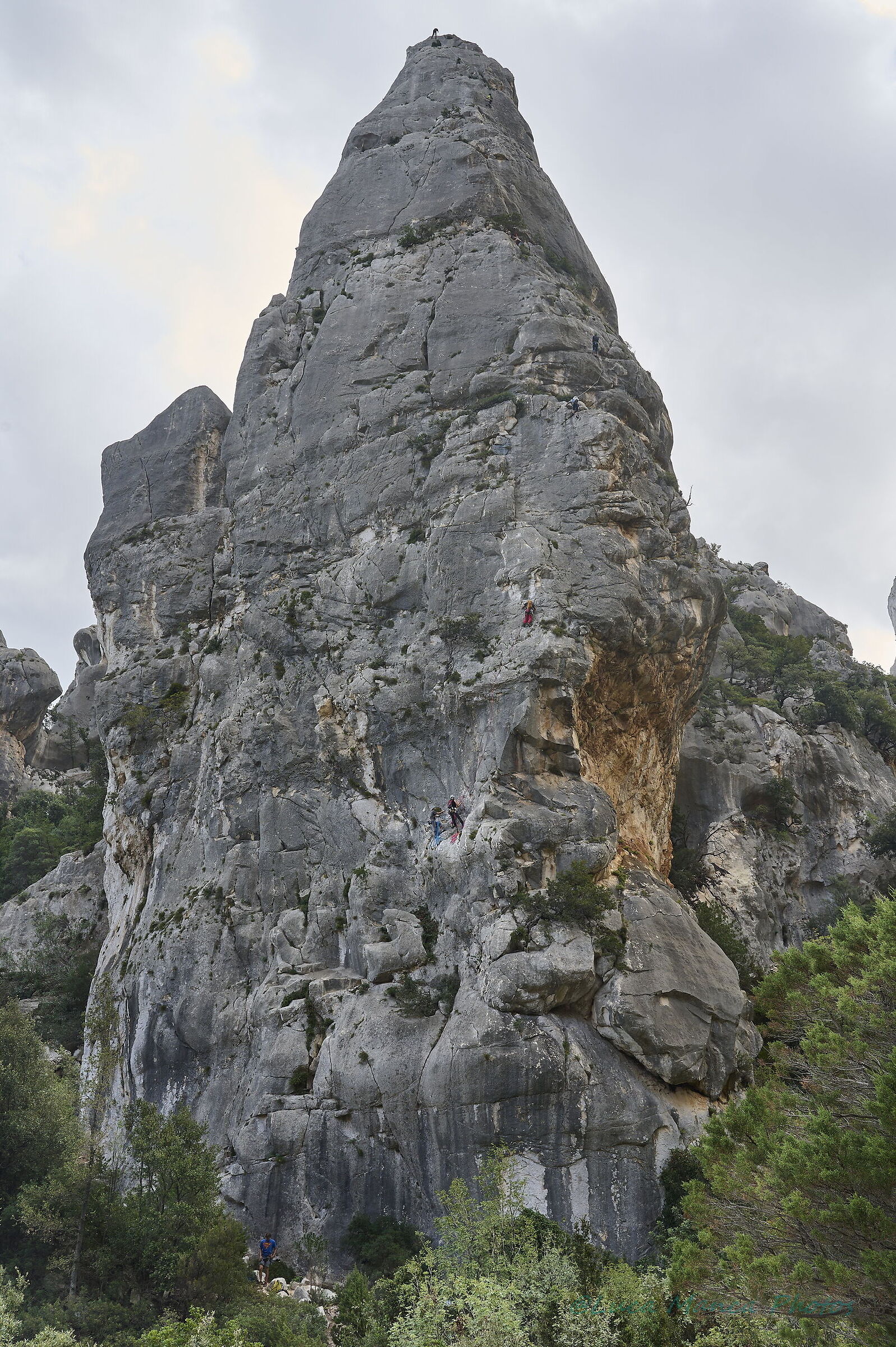 Climbing on Guglia di Cala Goloritze