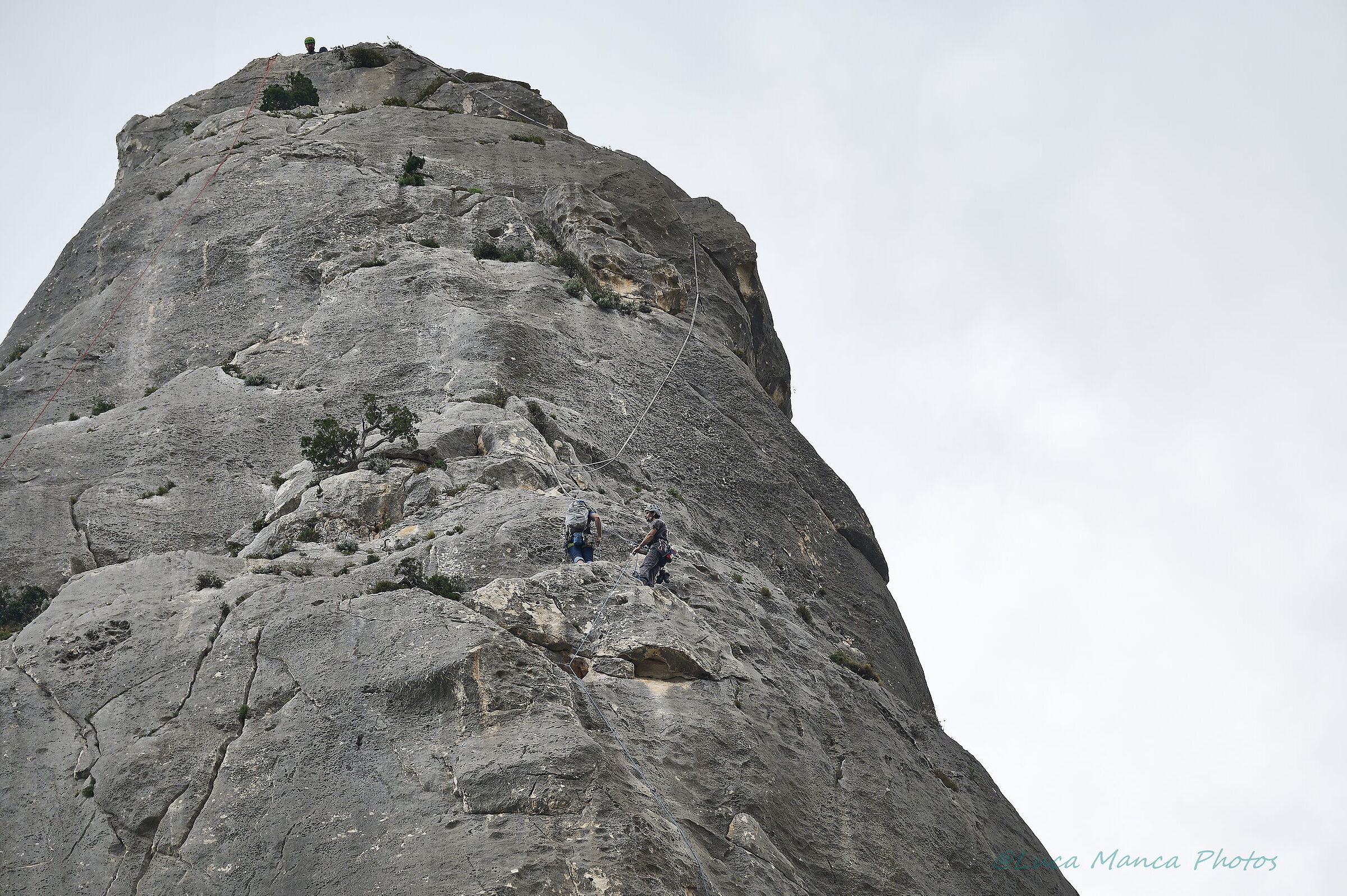 Climbing on Guglia di Cala Goloritze