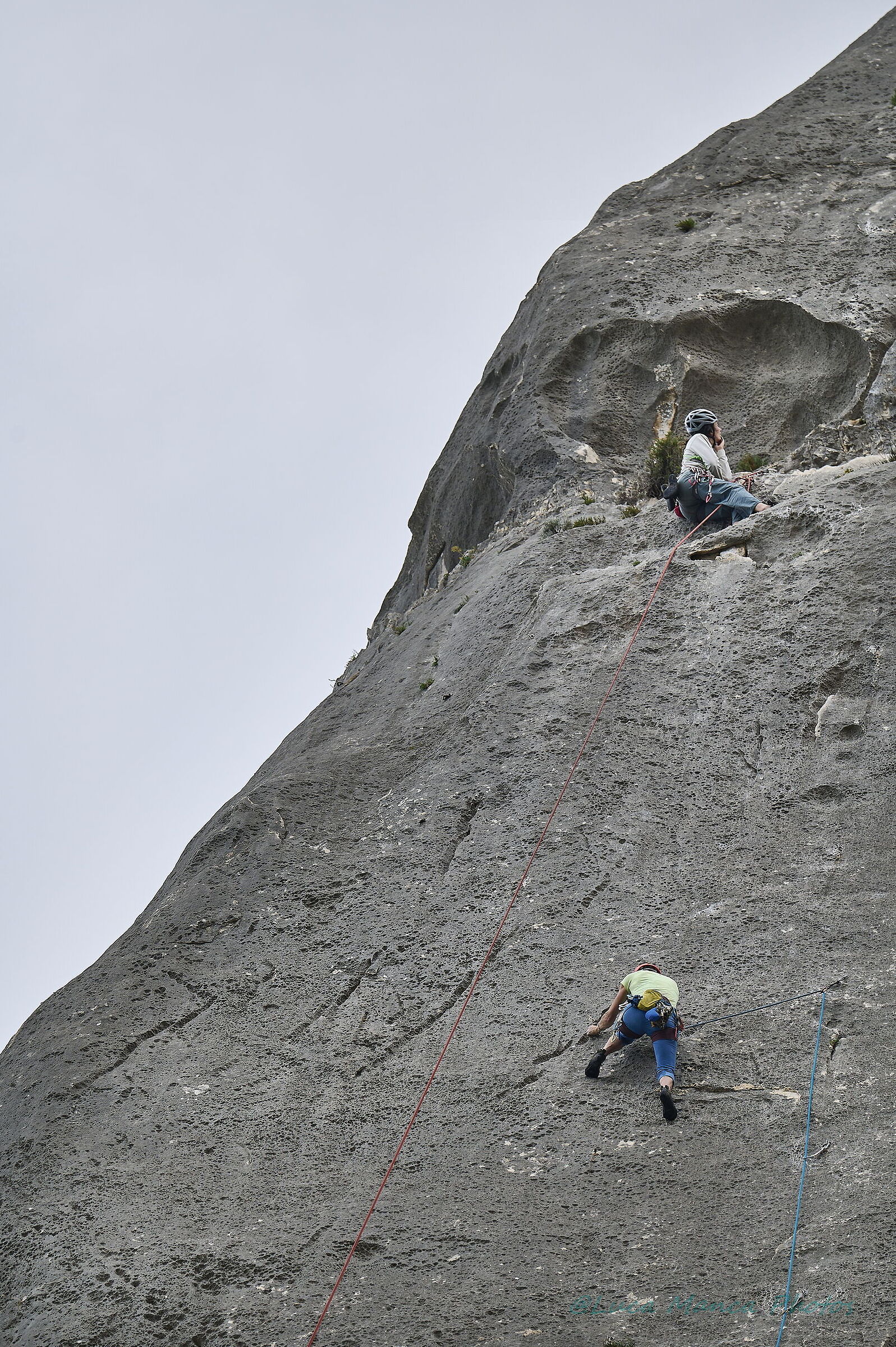Climbing on Guglia di Cala Goloritze