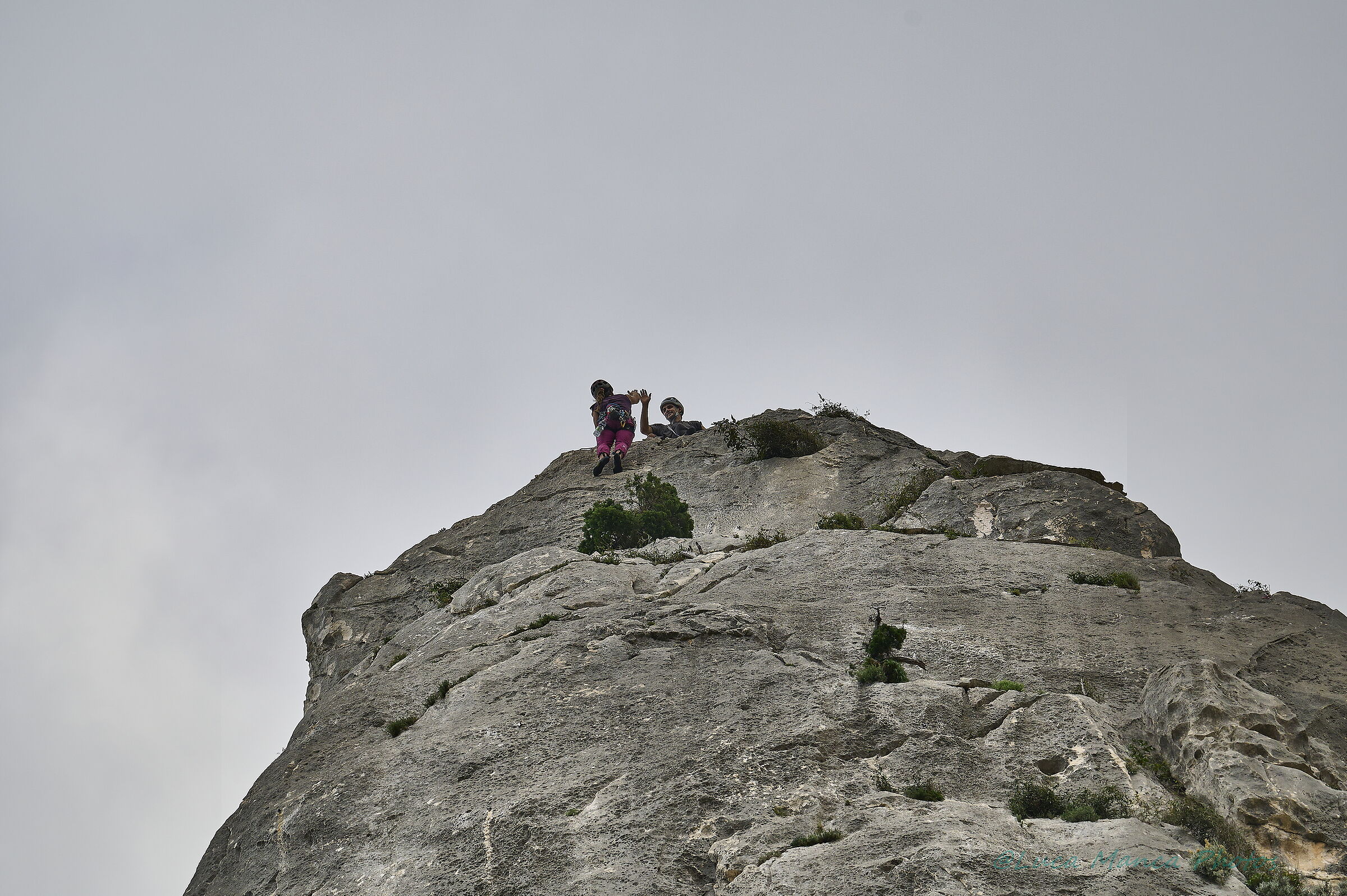 Climbing on Guglia di Cala Goloritze