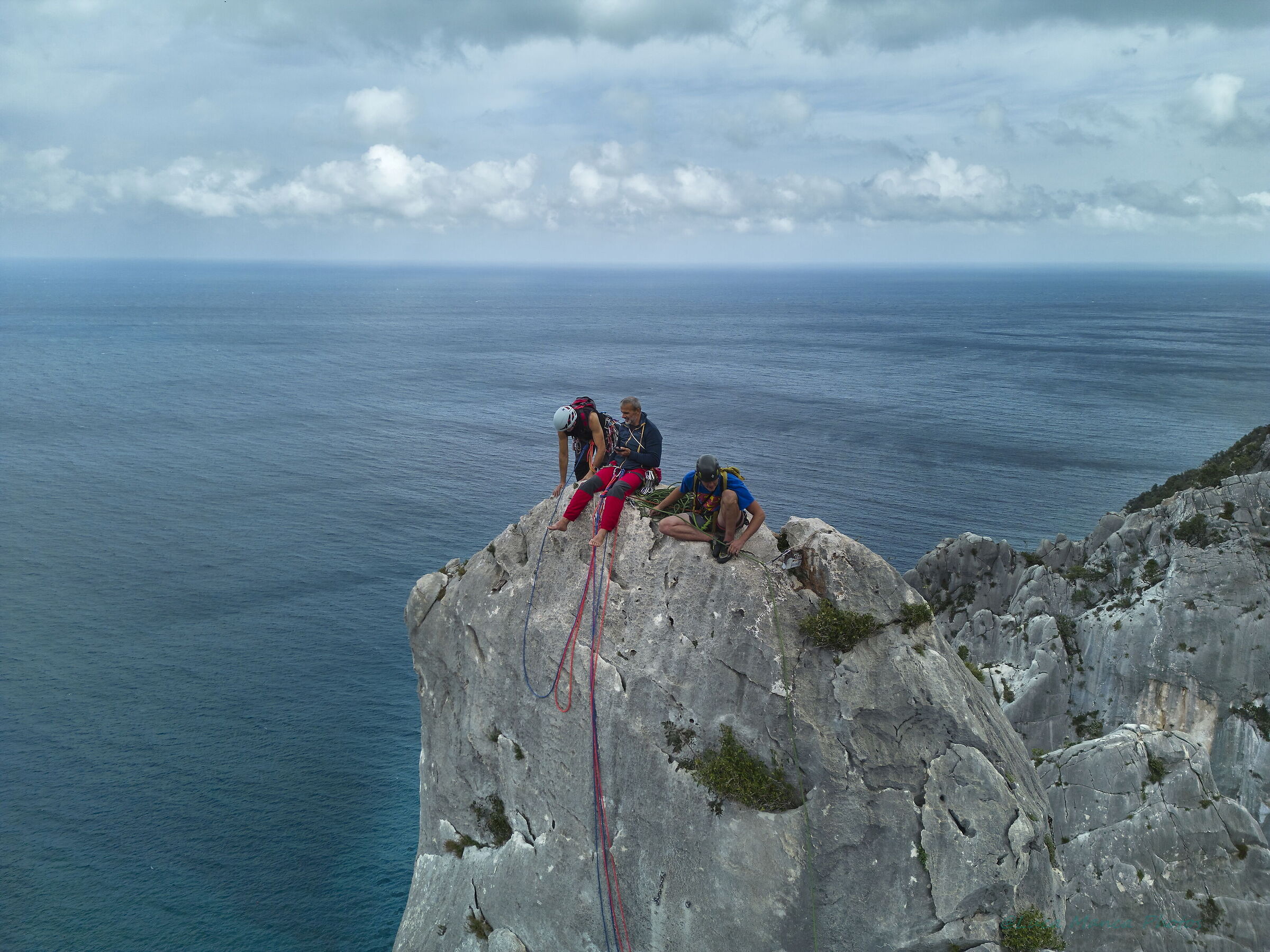 Climbing on Guglia di Cala Goloritze