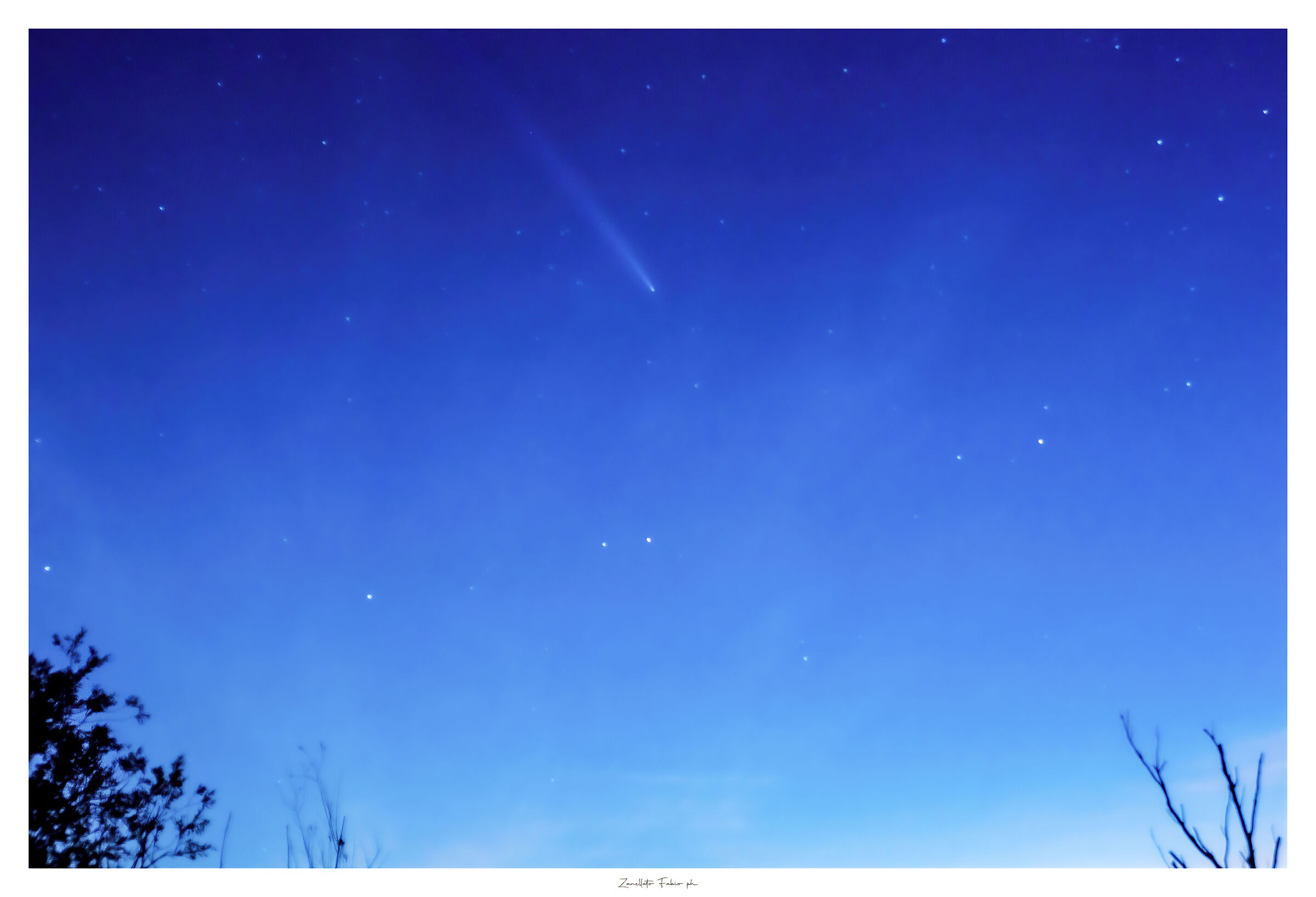 Comet c/2023 Atlas over the Po Delta Veneto 20.10.24