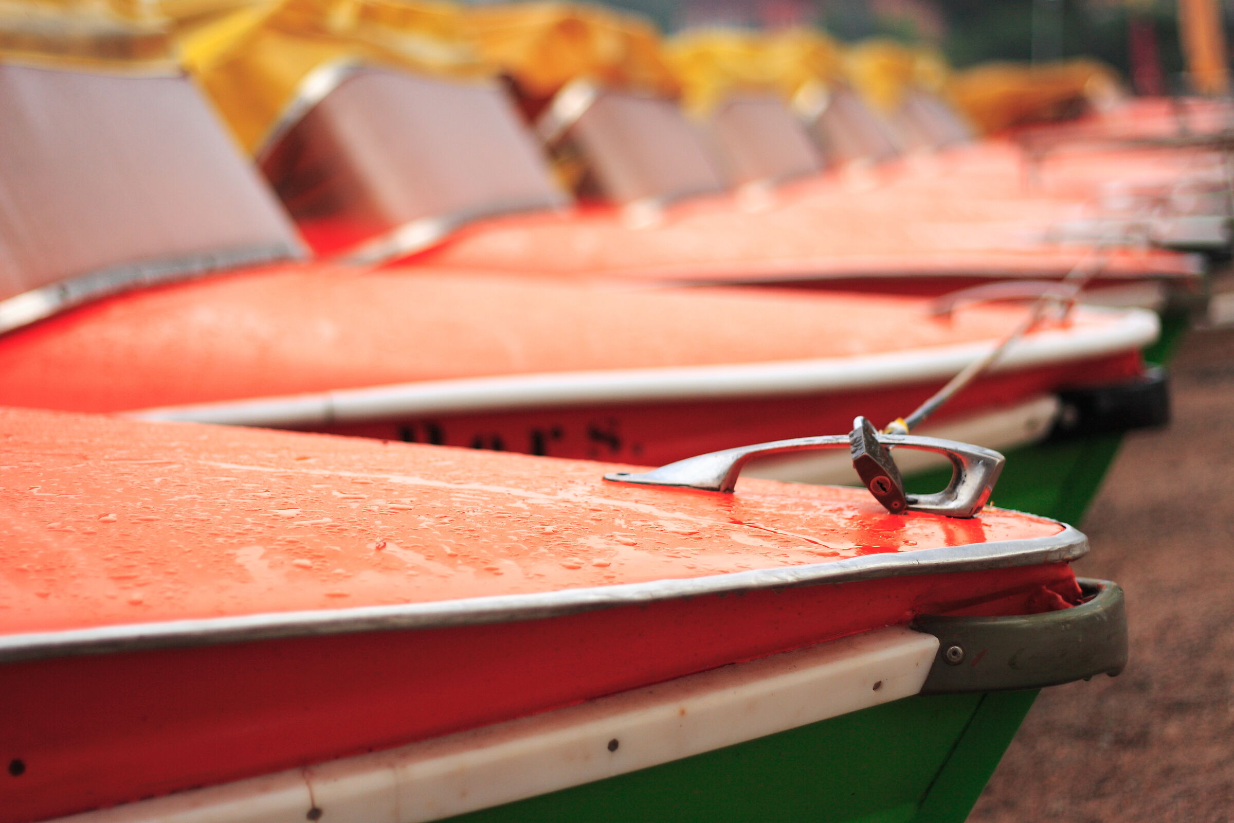 Boats waiting for hire at Lake Titisee