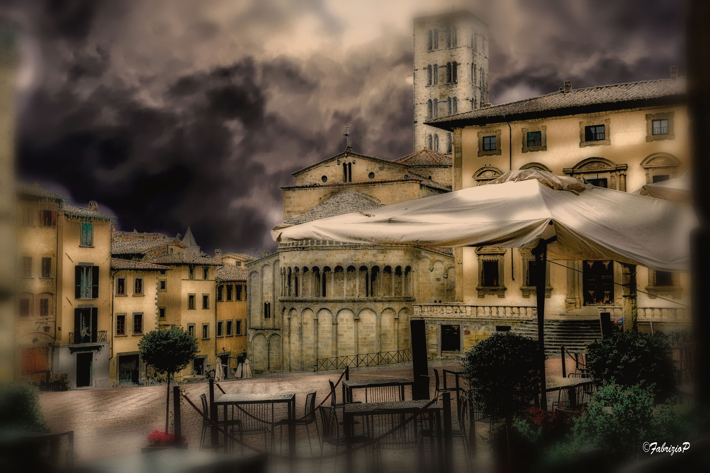 Una piazza ...bagnata