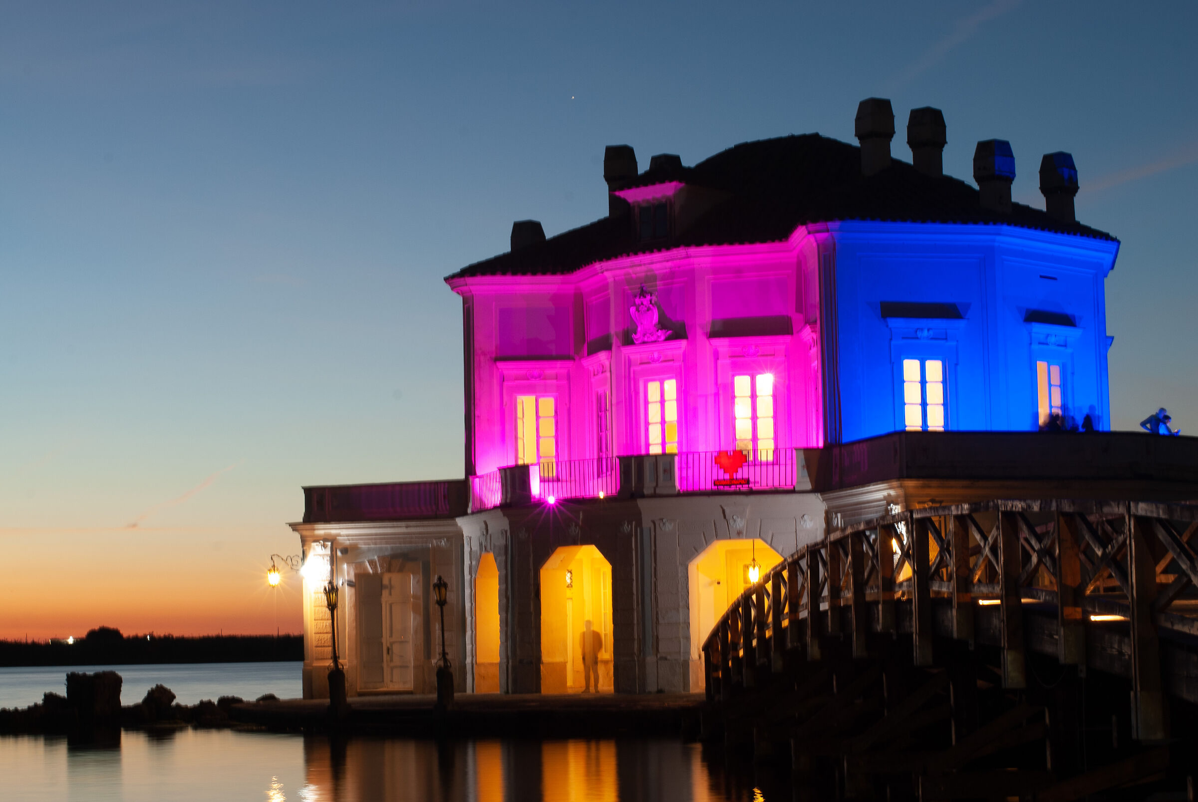 Bacoli, Fusaro "Casina Vanvitelliana at sunset"