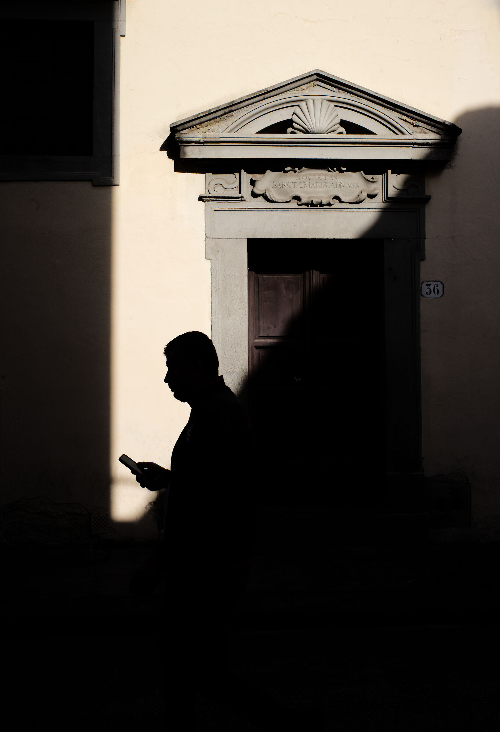 Man, smartphone and nothing more