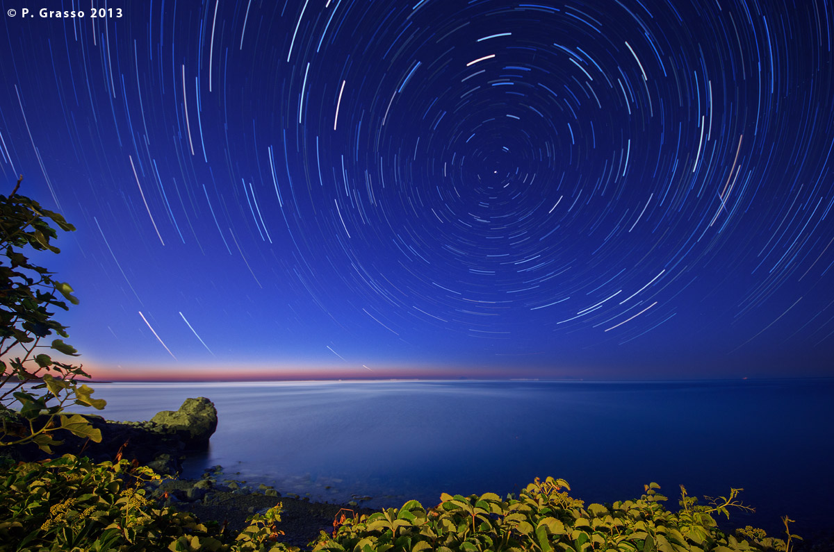 2nd Test Startrail - 110 increments of 30 seconds ...