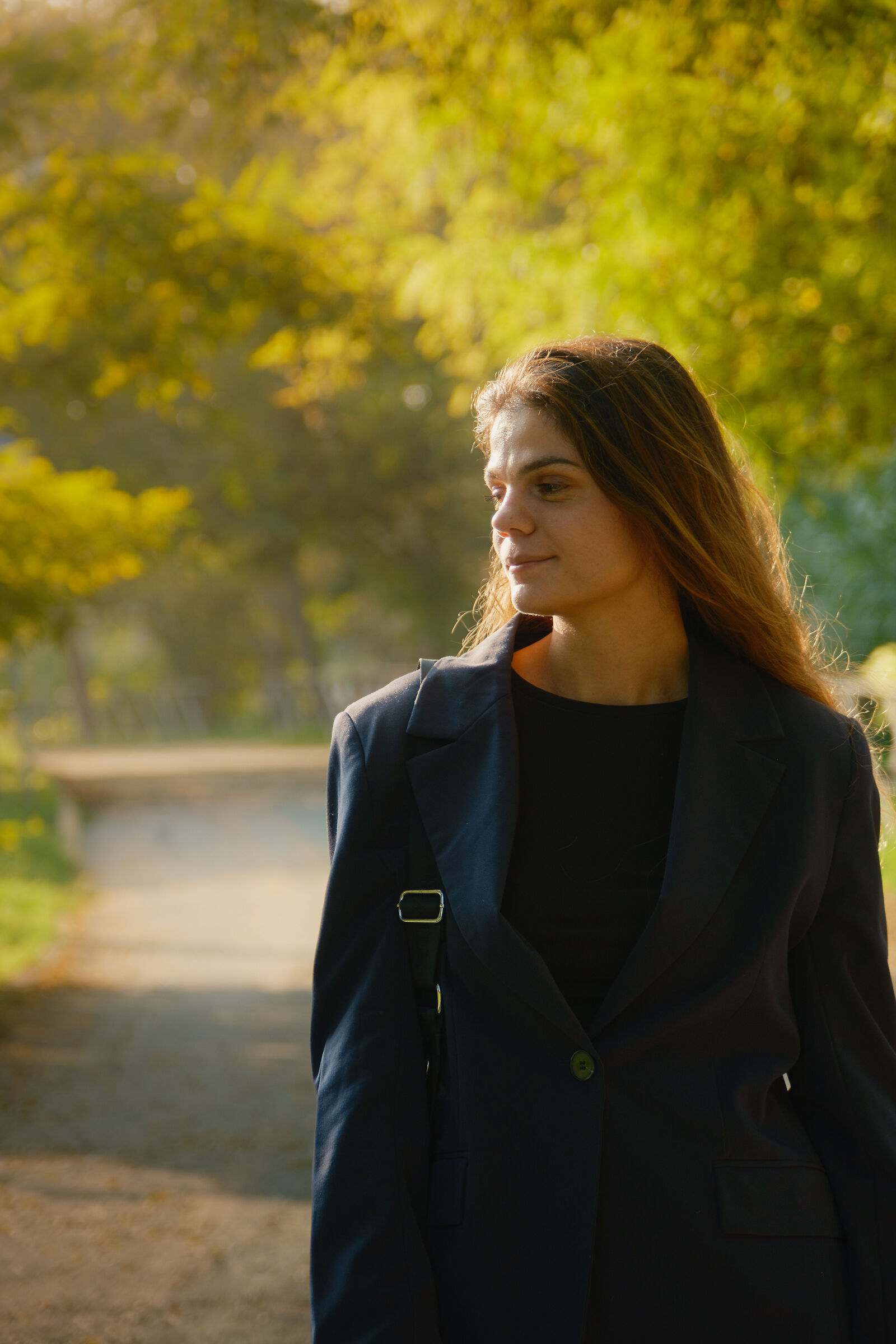 Portrait of my wife in the park