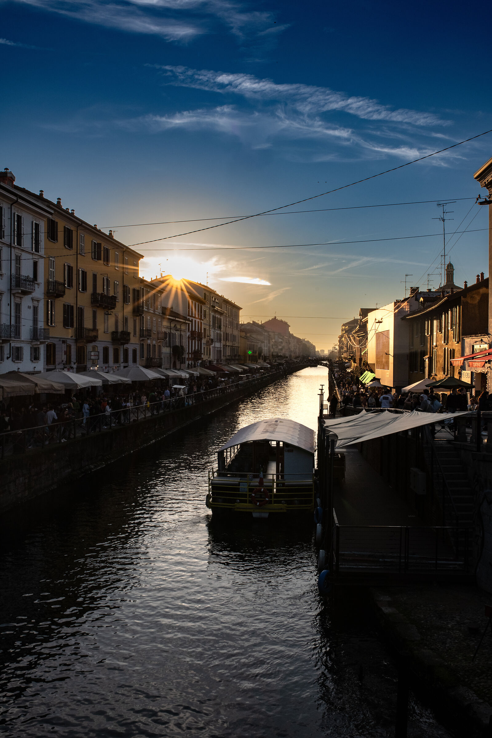 Tramonto sul Naviglio