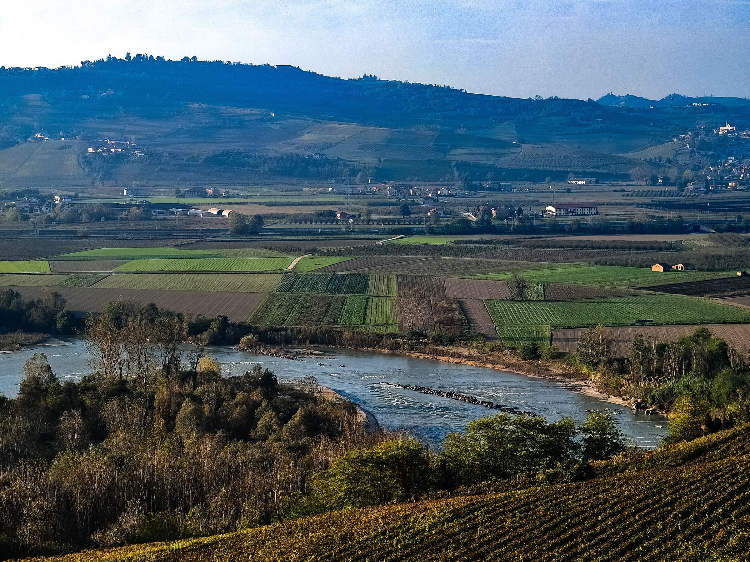 The Tanaro under Barbaresco Langhe