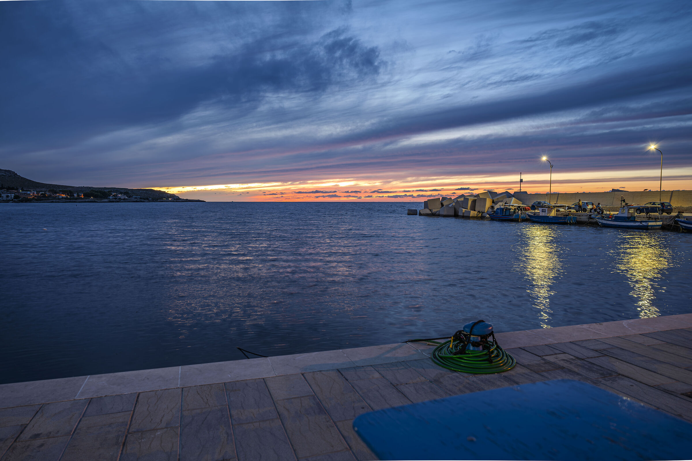 Tramonto porticciolo di Bonagia (tp)