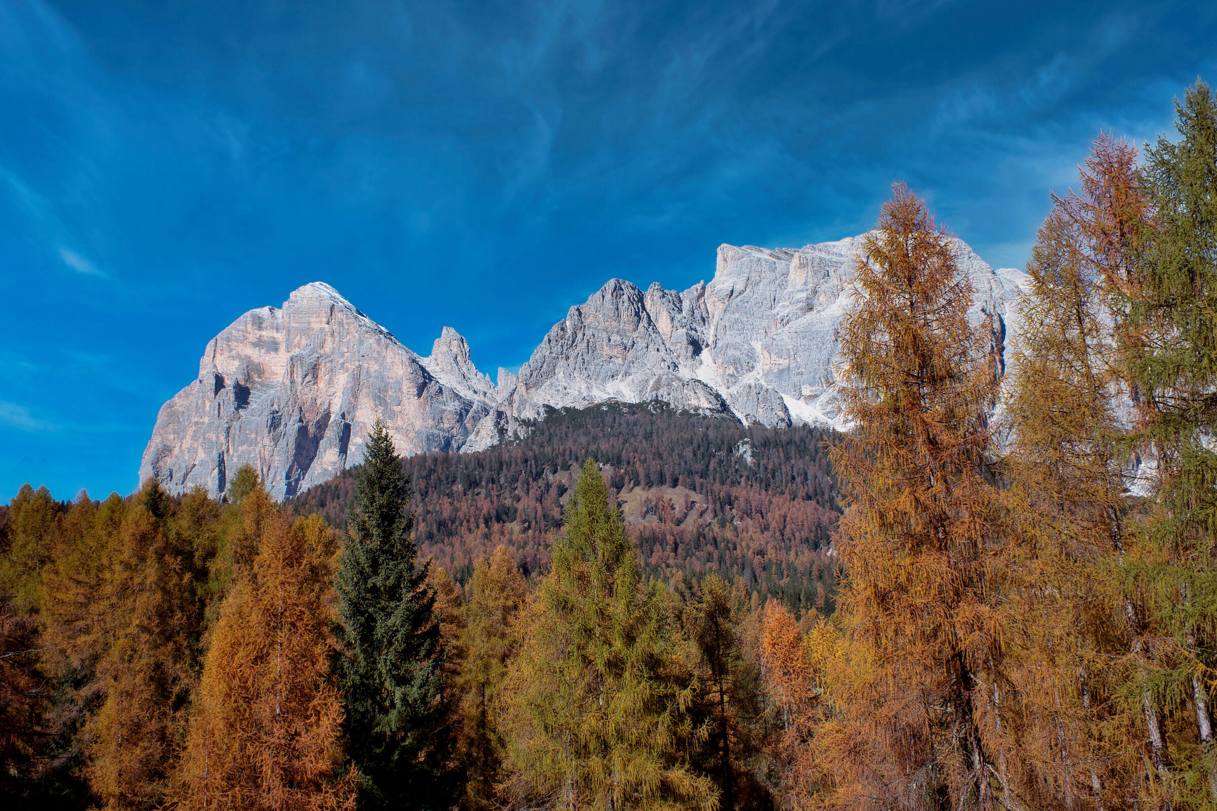 Admiring the Tofane in November