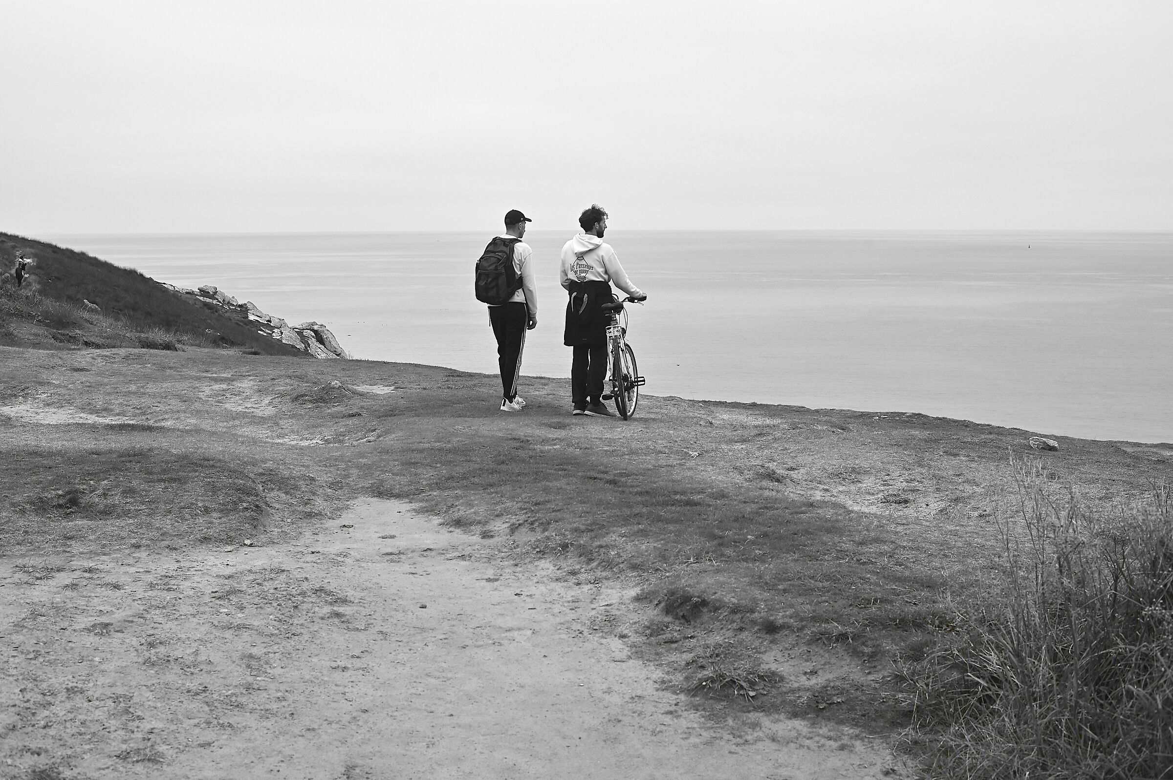 Overlooking the ocean