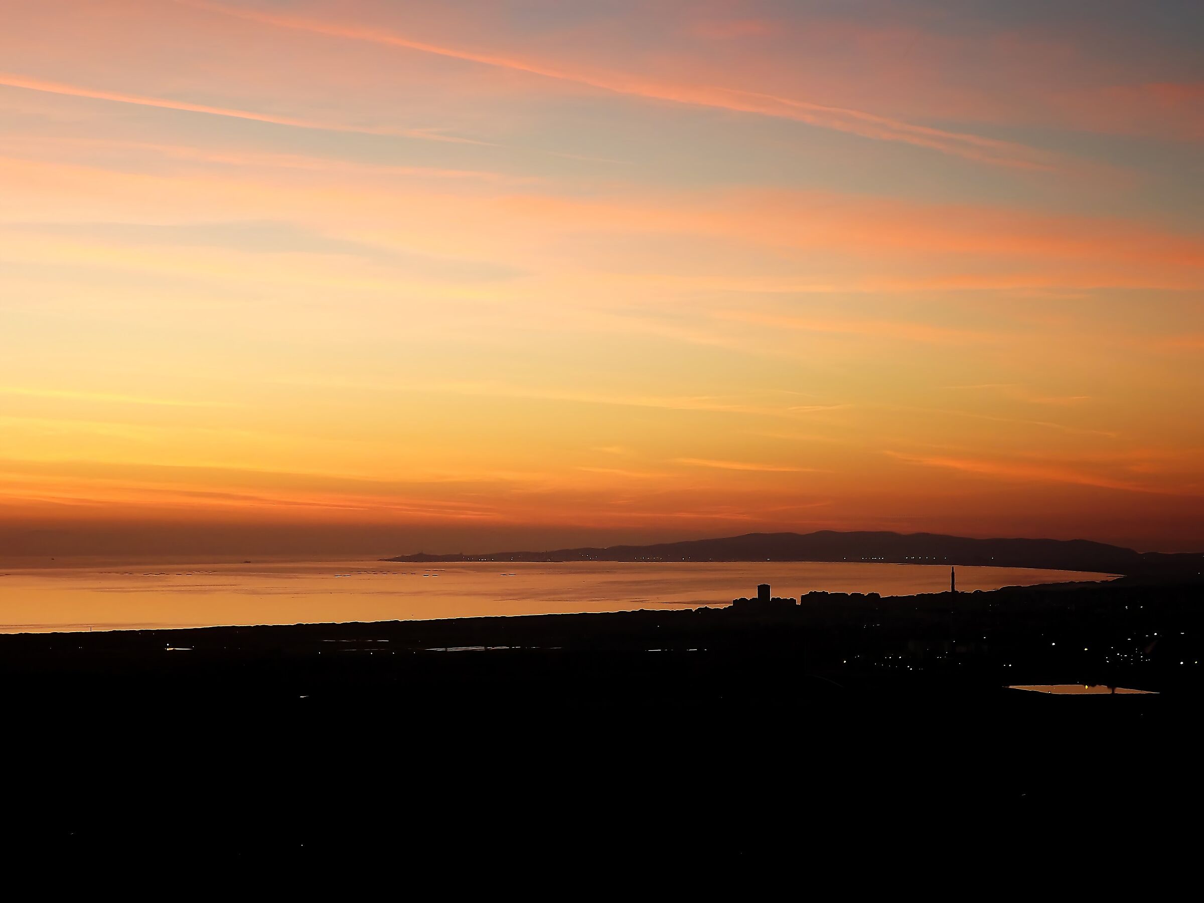 Gulf of Follonica at sunset