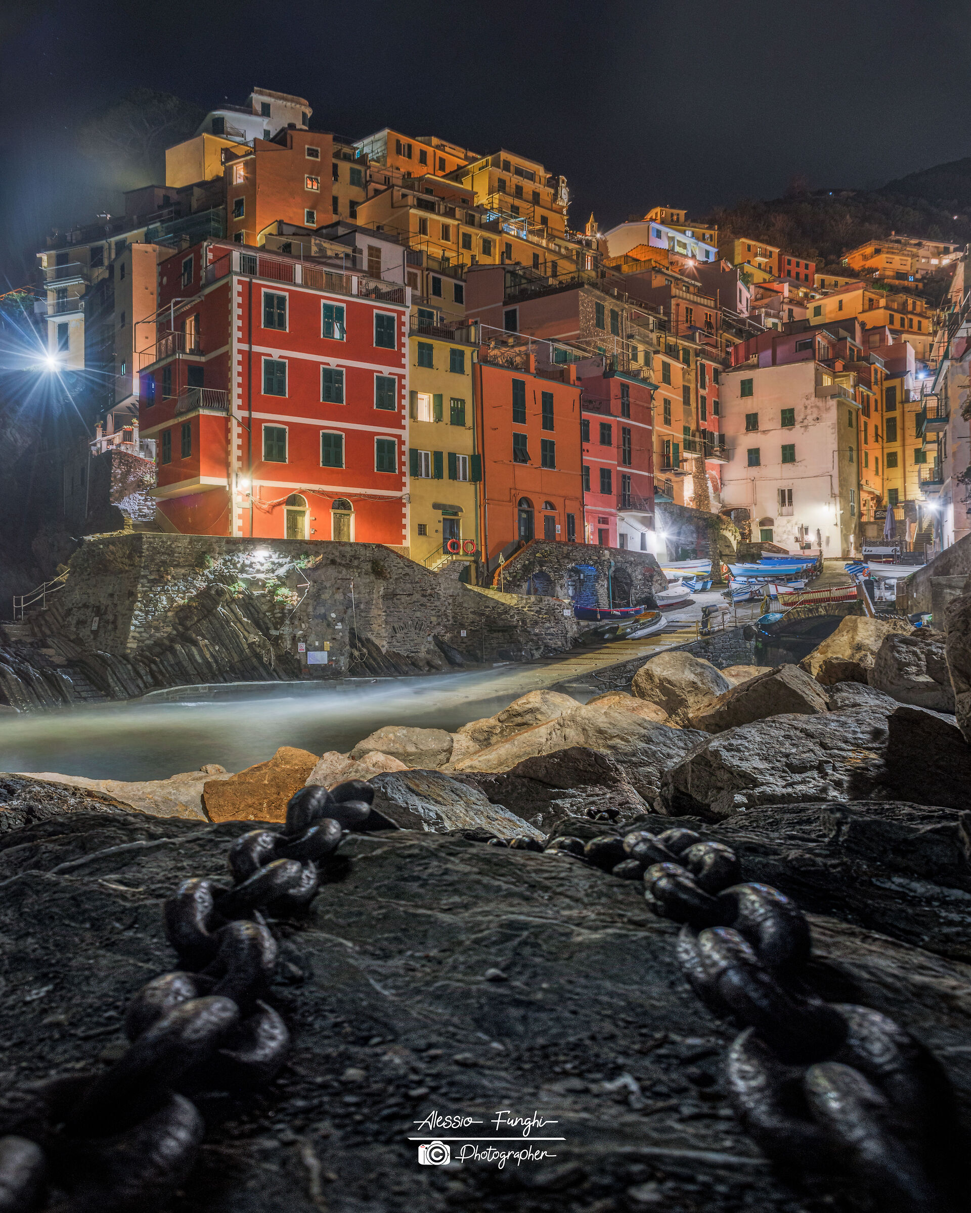 Riomaggiore at night