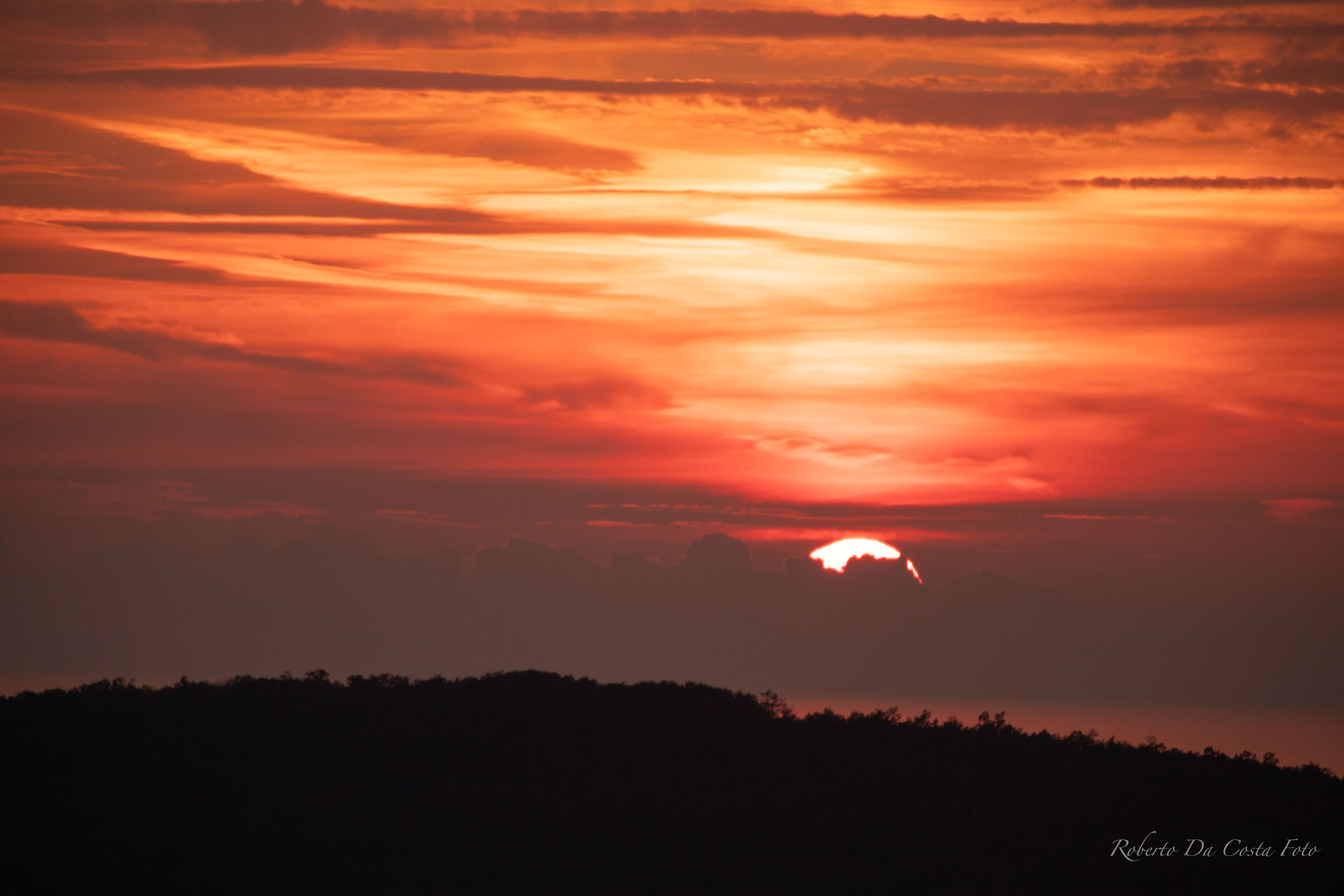 Sunset over the Tyrrhenian Sea S.Severa