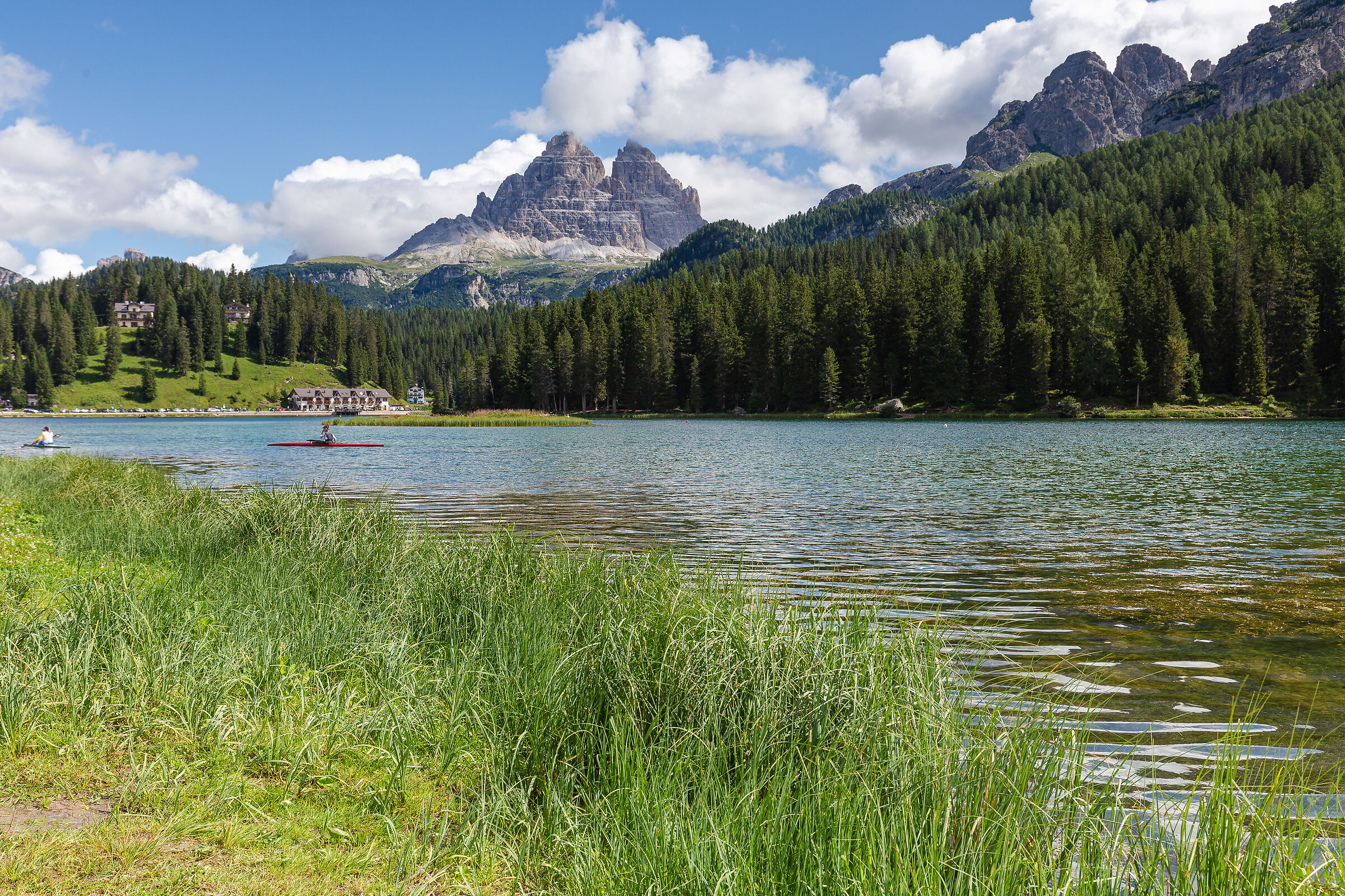 Lago di Misurina e le tre cime di Lavaredo