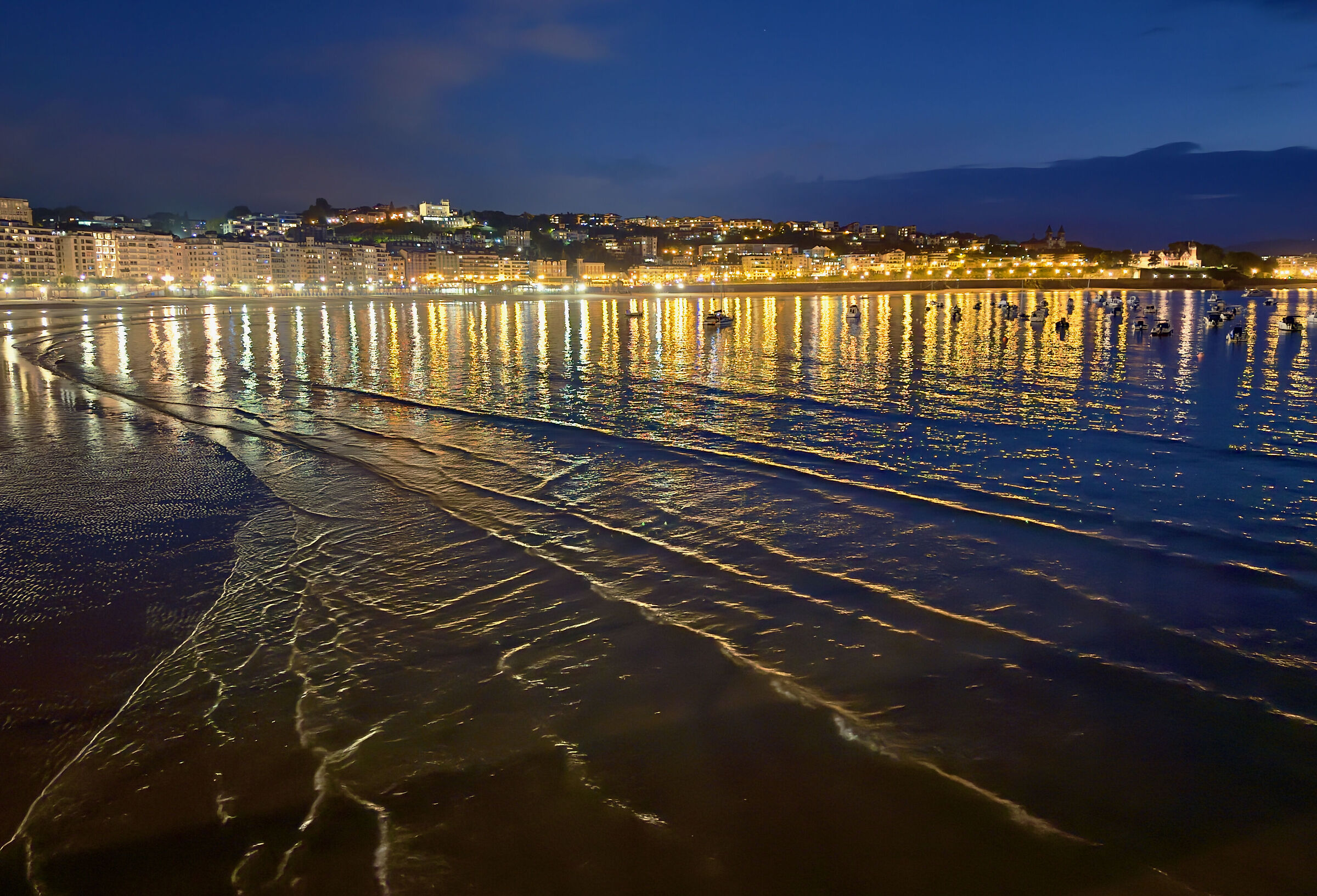 Nightfall in San Sebastián