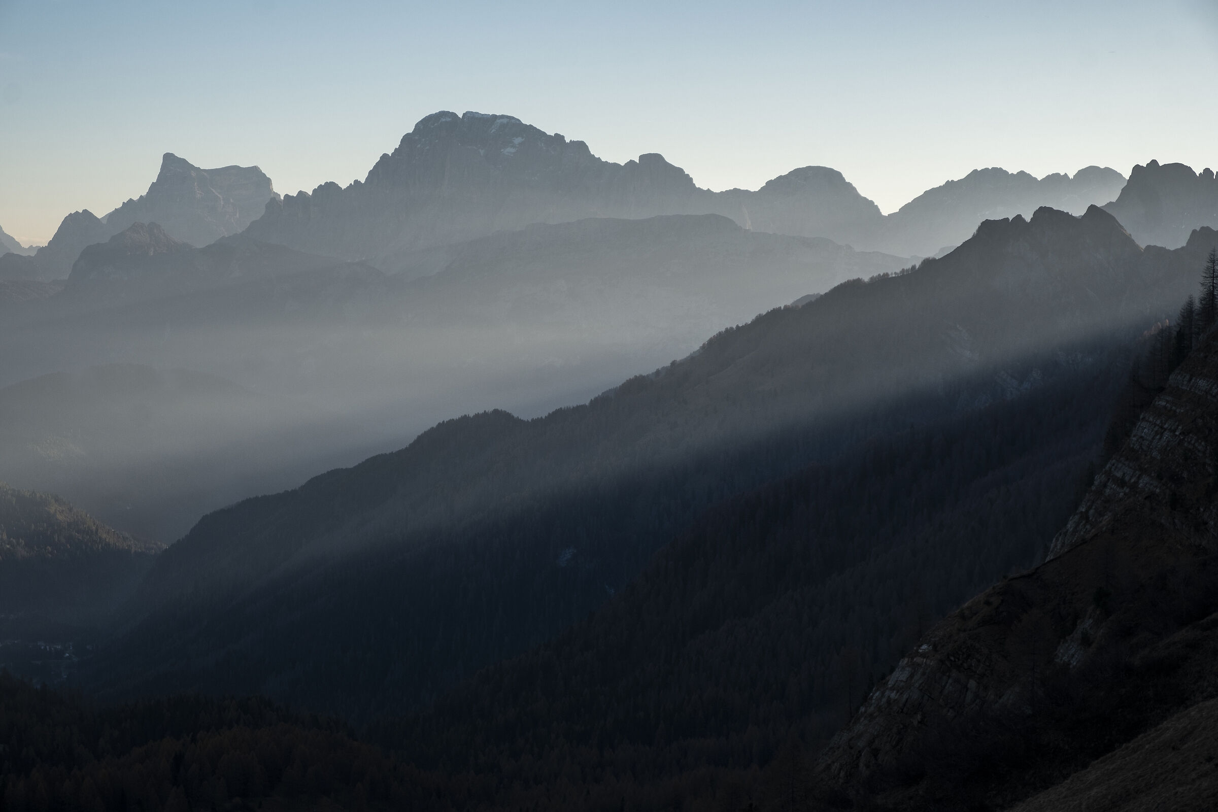 Il Civetta all'alba