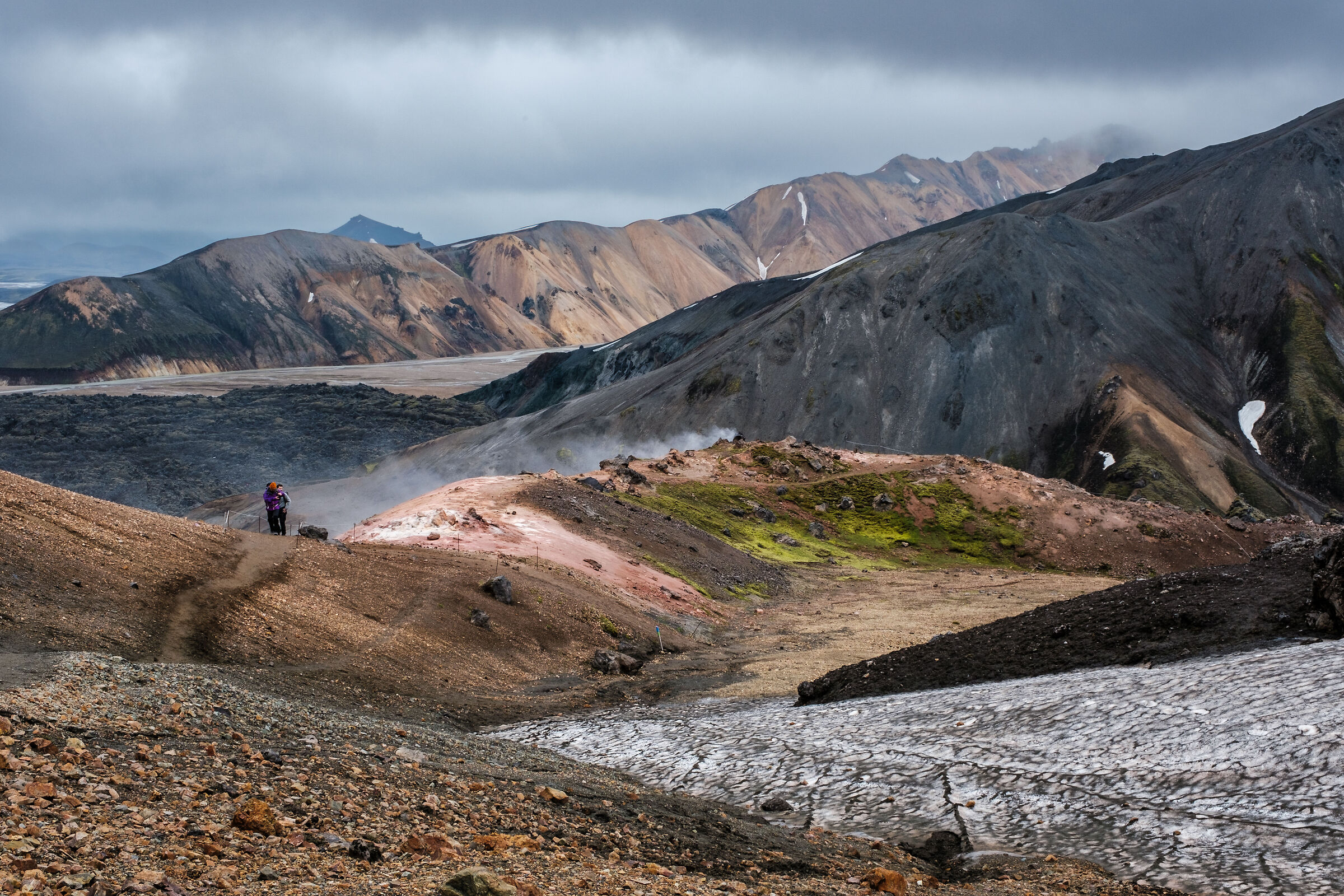 Splashes of colour in Landmannalaugar