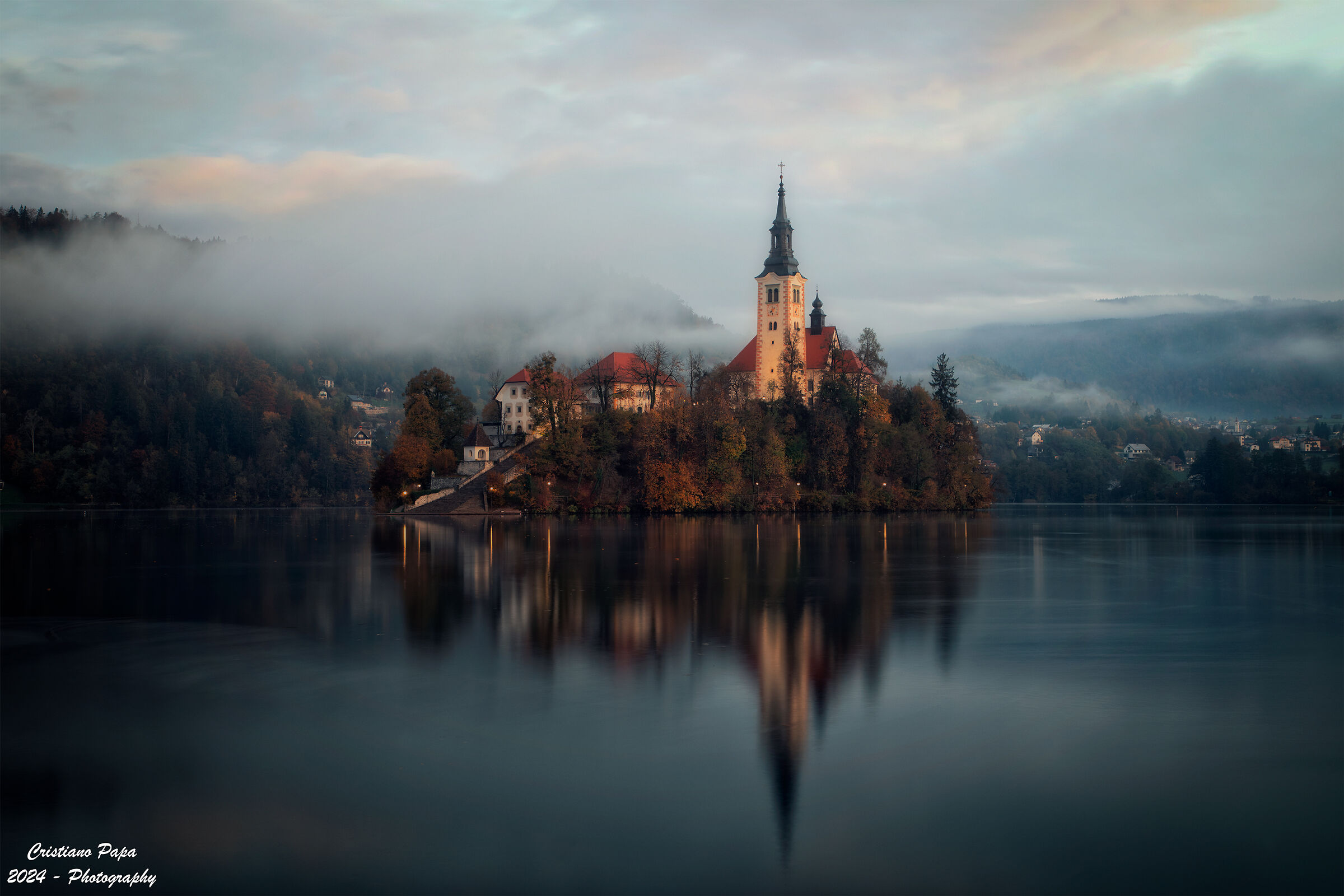 Alba sull'Isola di Bled