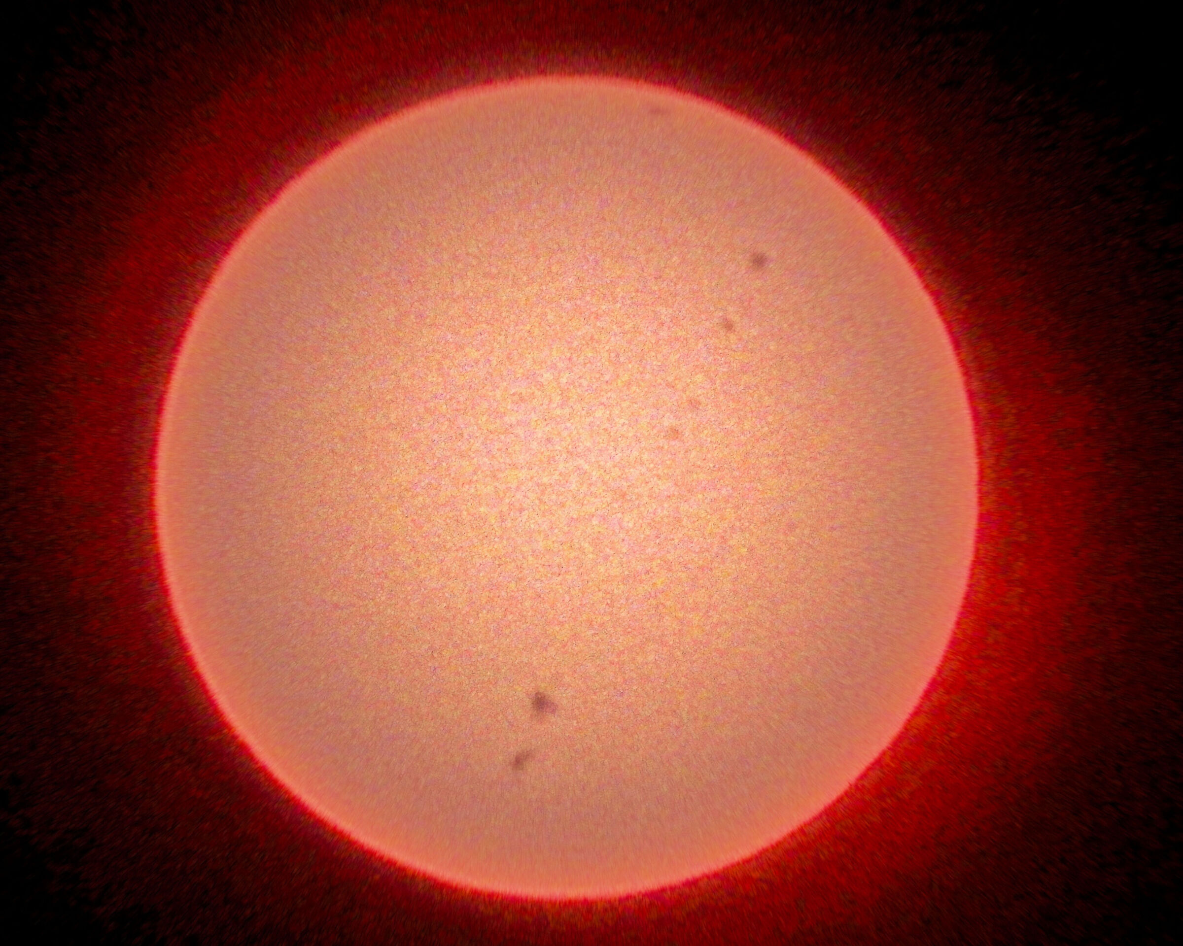 Sun with IR filter (Hoya infrared r72)
