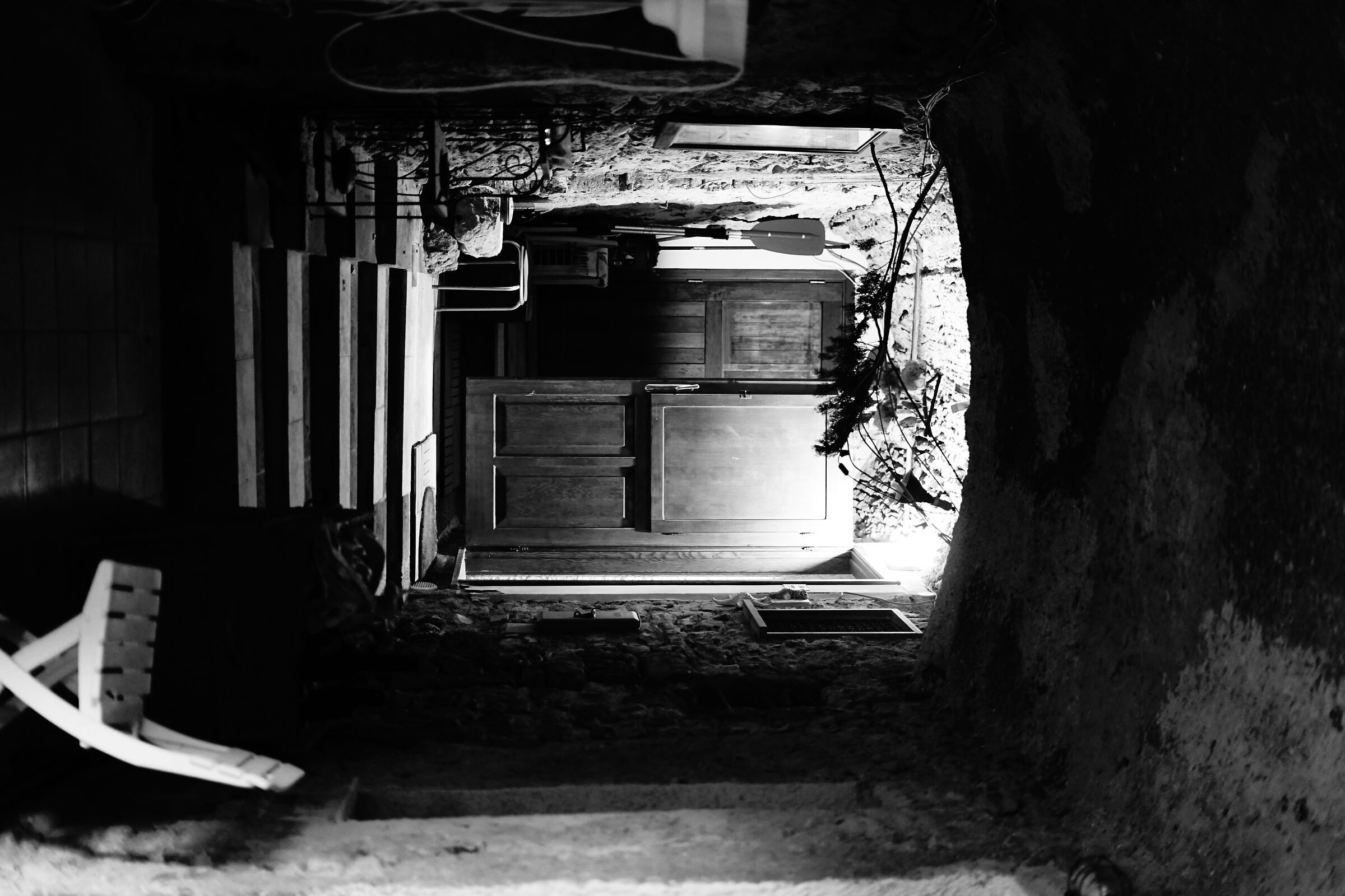 At the end of the alley