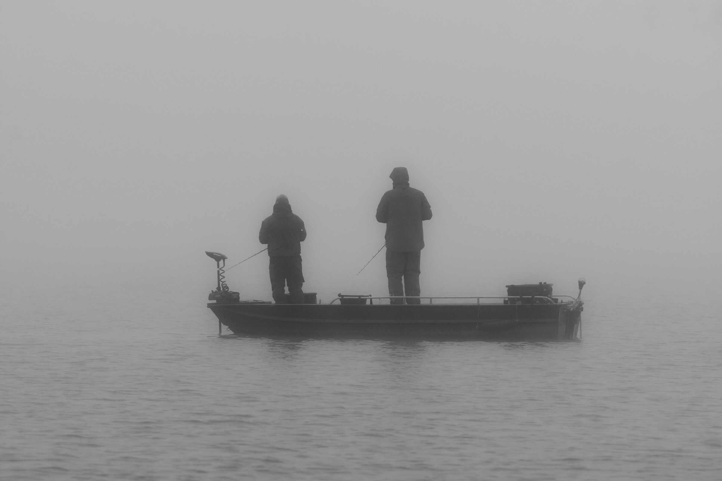 Fishermen in the fog