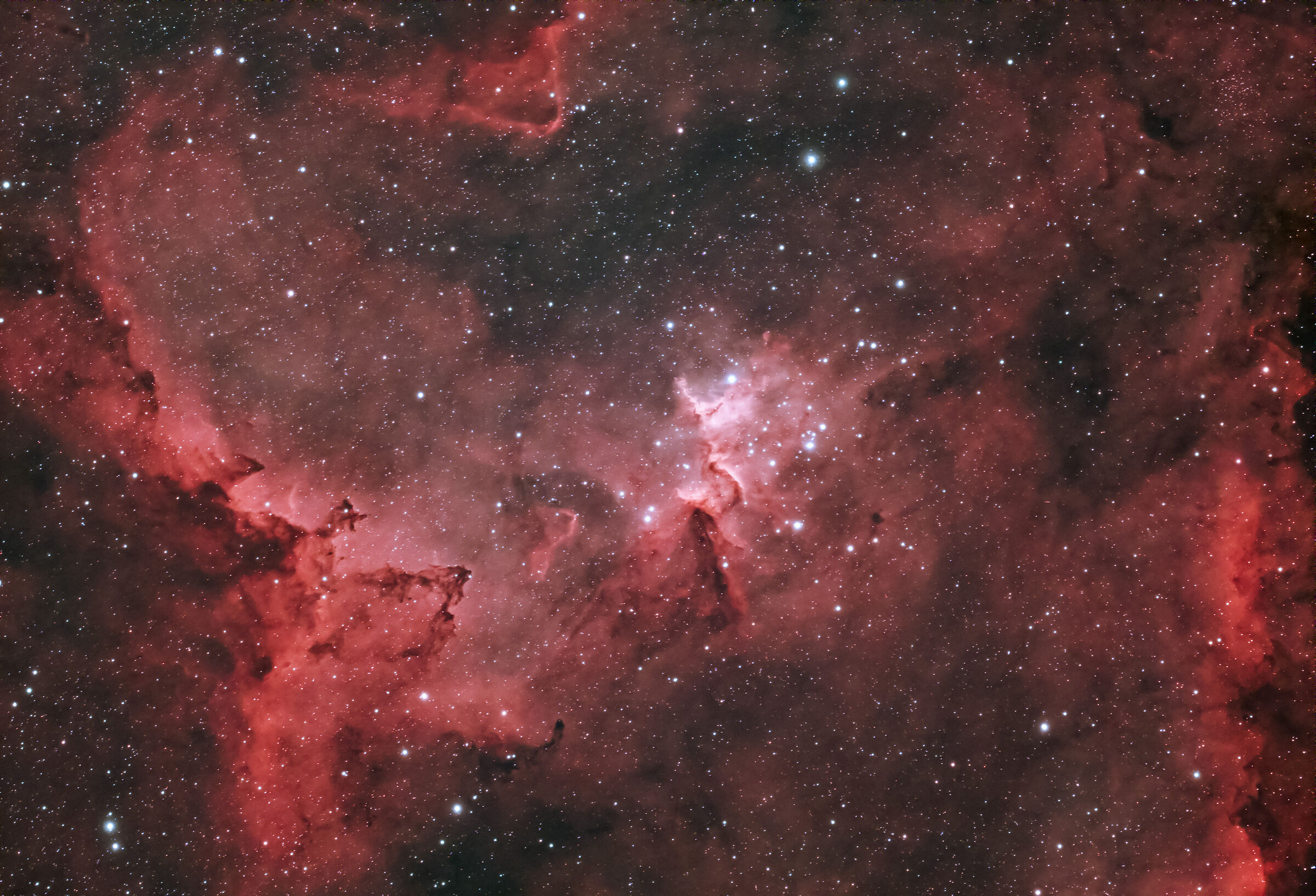Nel cuore della nebulosa Sh2-190