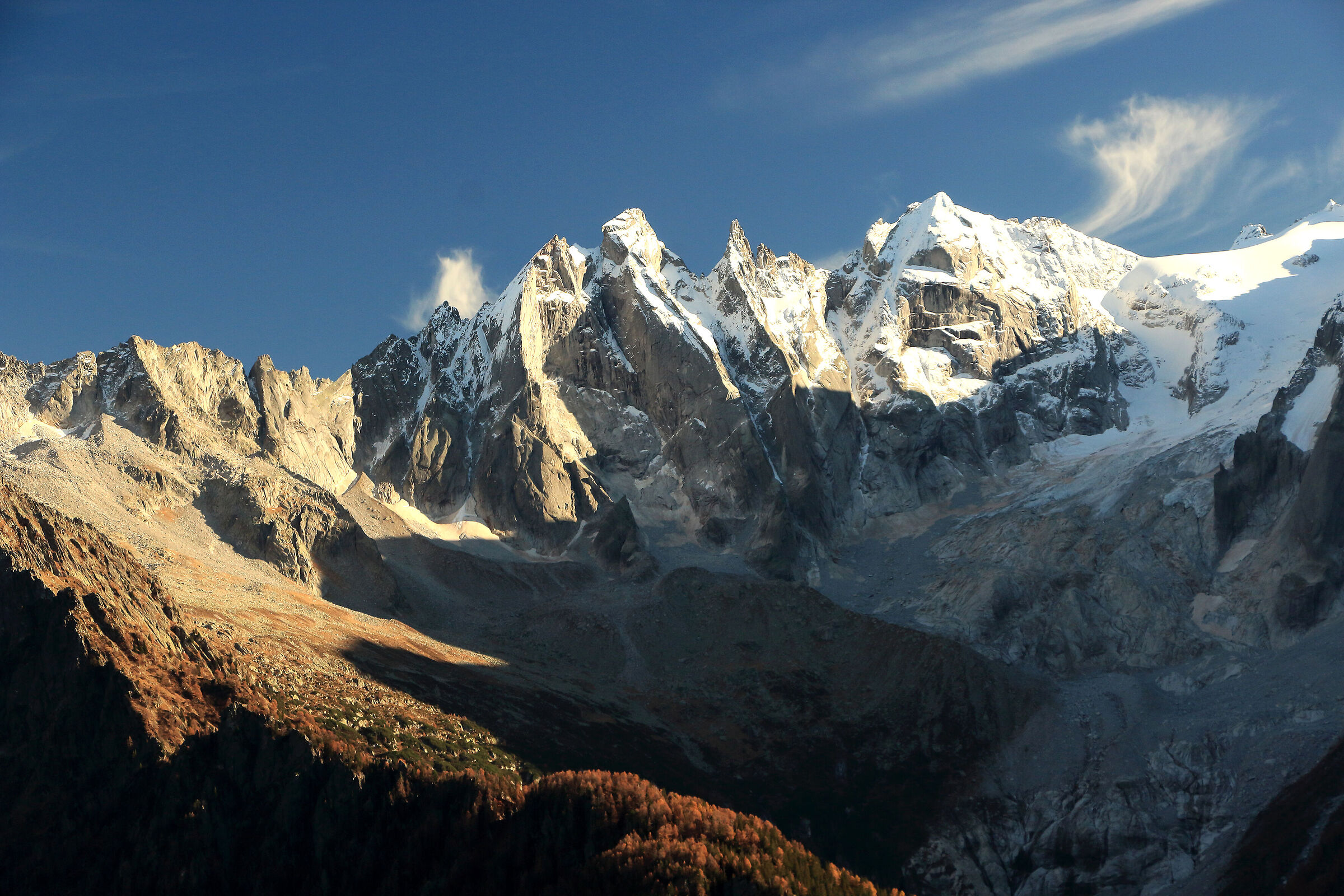 the spires of the Sciora