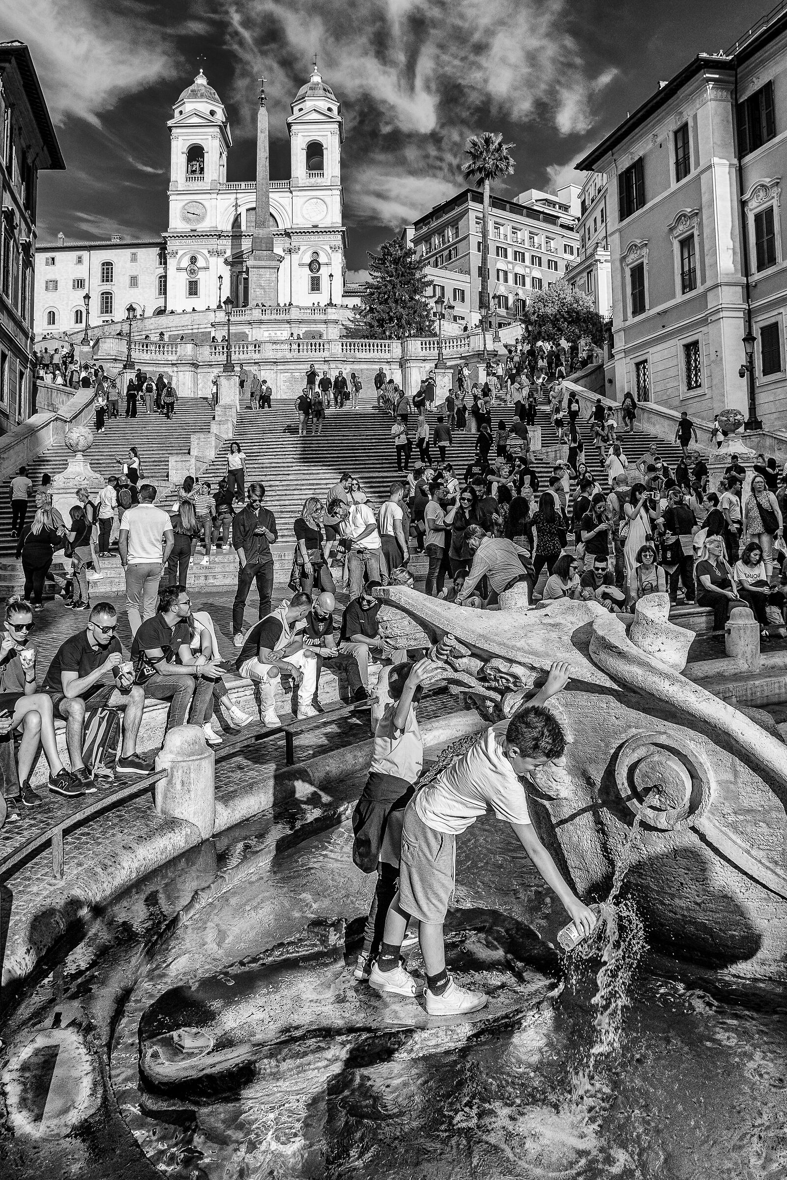 Tourists in Rome