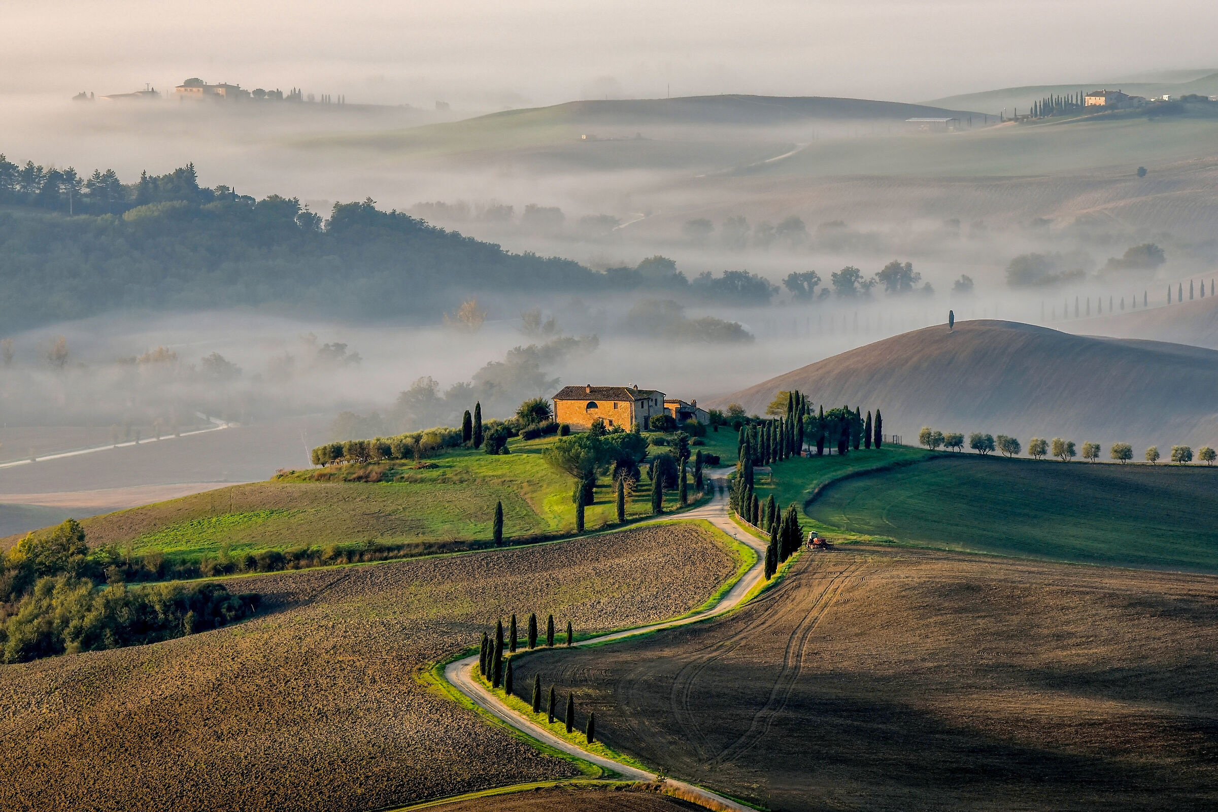 una fredda mattina d'autunno.