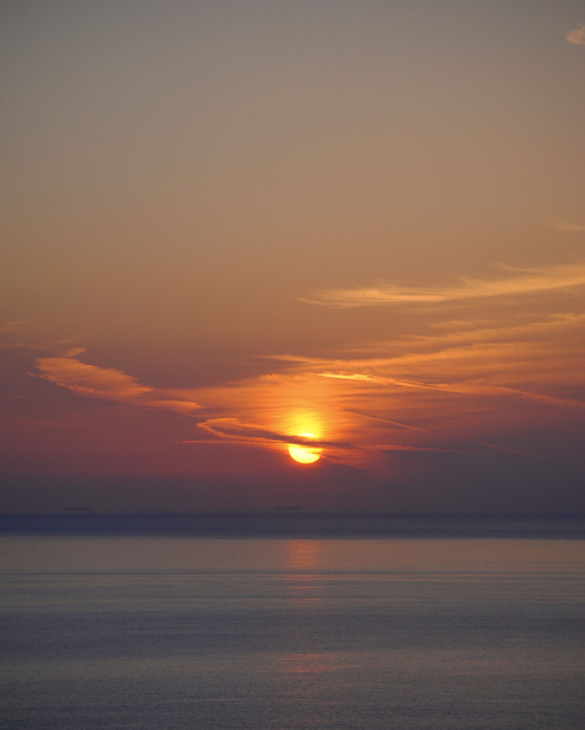 Psychedelic dawn in Liguria