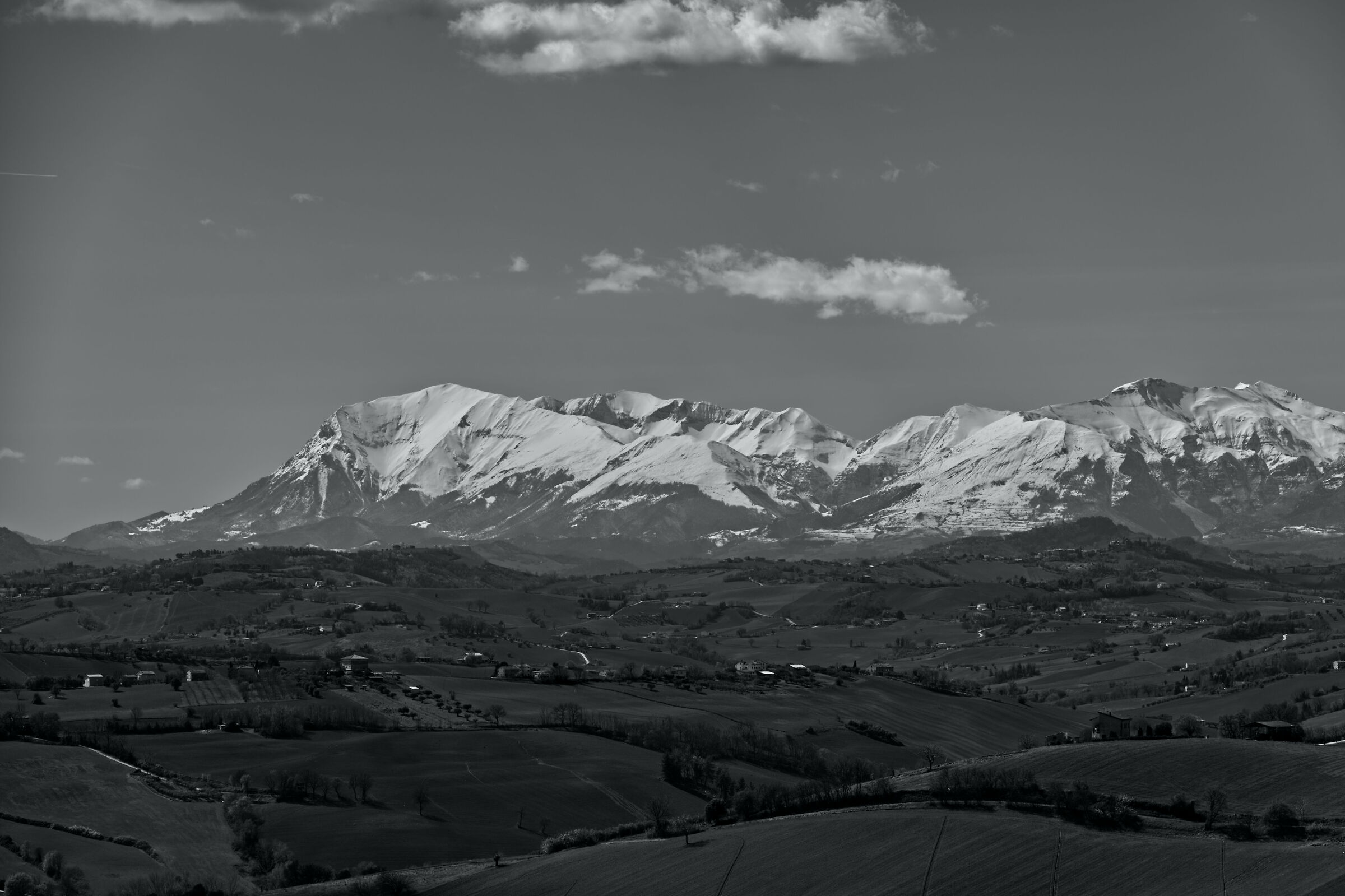 The Sibillini from Monte San Giusto