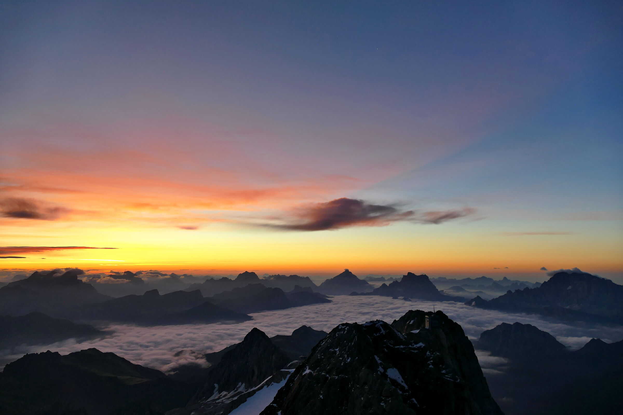 Sunrise from Punta Penia - Marmolada
